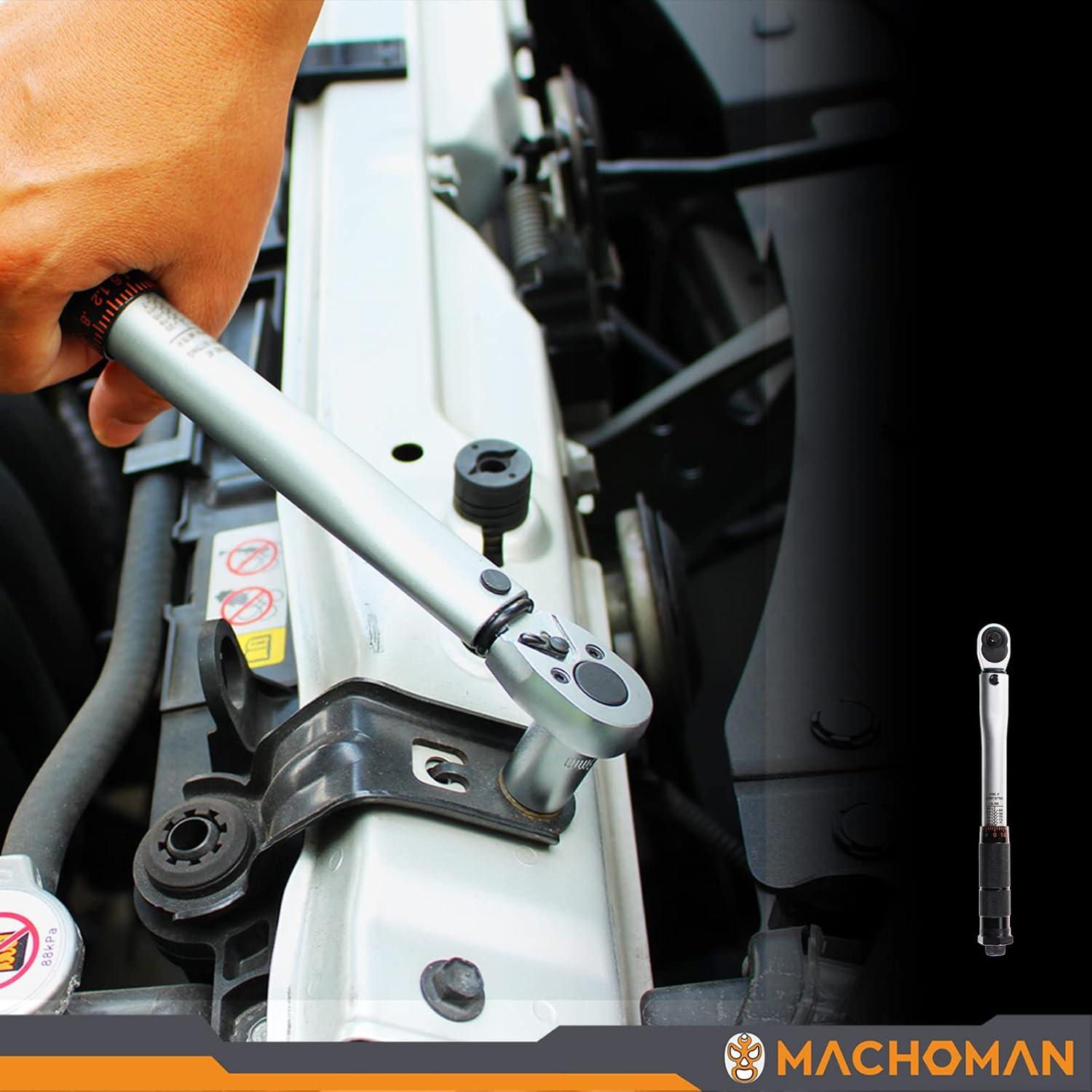 Juego de Llave de Torque Mecánico MACHOMAN TQW203 20-200 Nm