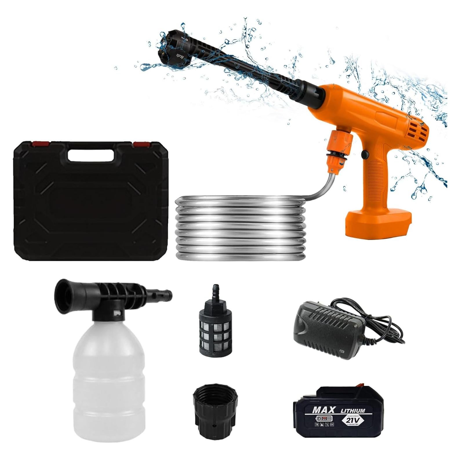 Lavadora a Presión Inalámbrica VLAIAN 1200PSI 4Ah 6 en 1