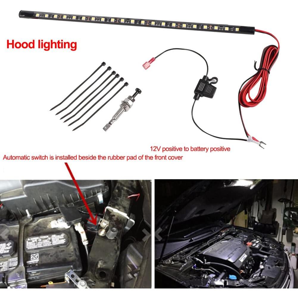Kit de Luz LED Bajo el Capó GreceYou 36cm IP67 12V