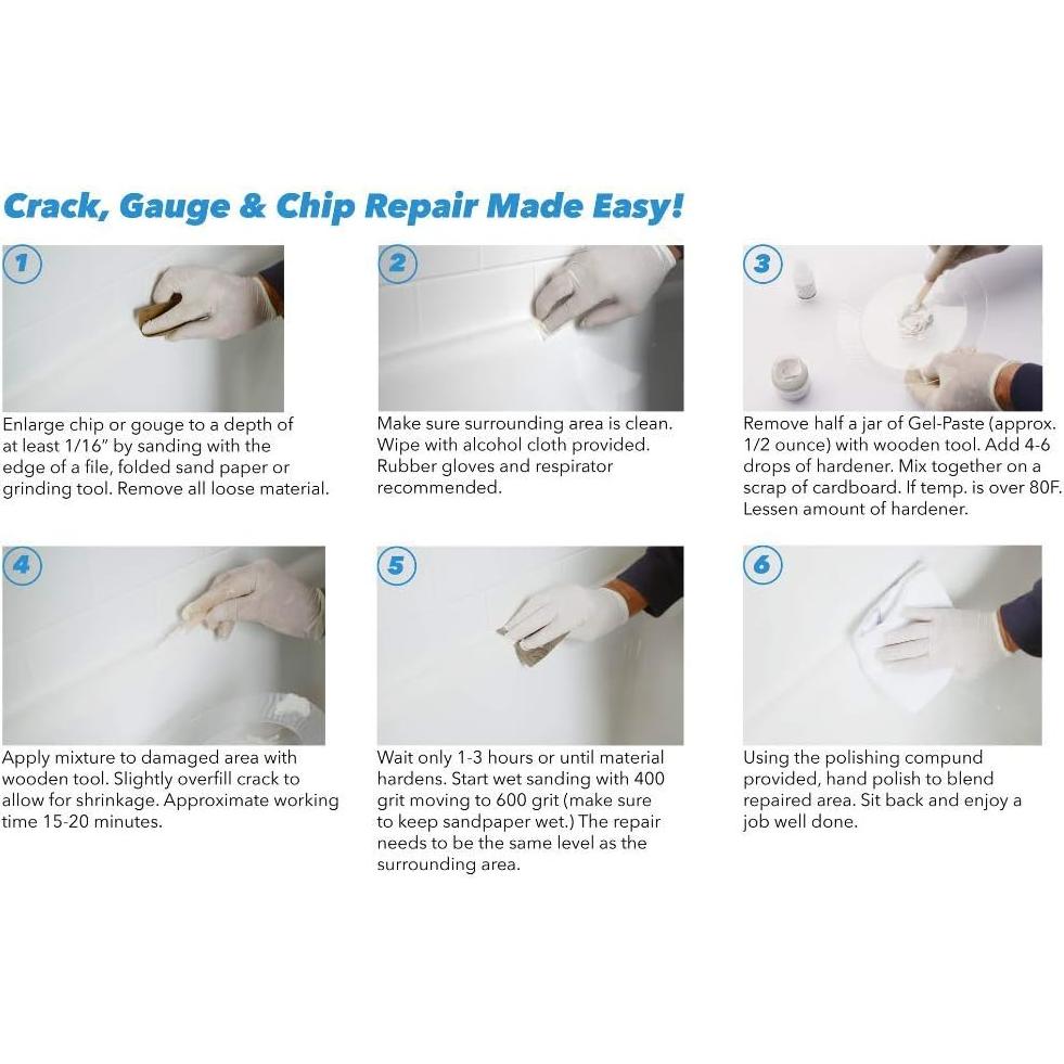 Kit de Reparación Gelcoat 1kg Gelcoat Products - Barcos y RV