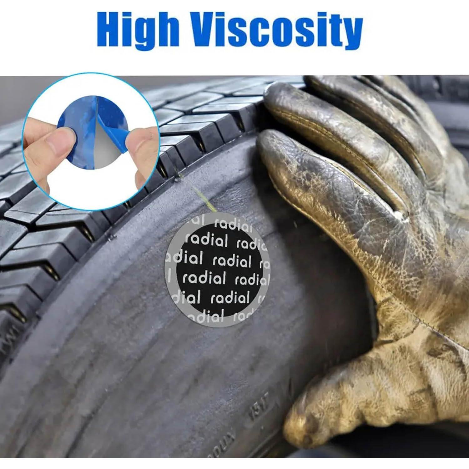 Kit de Parches de Neumáticos Z-oneMart 150 Pcs 42mm