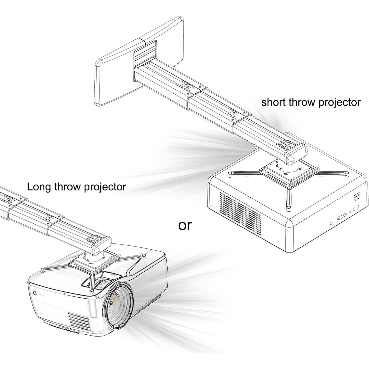 Soporte de Pared para Proyector N/C Telescópico Ajustable 9.98kg