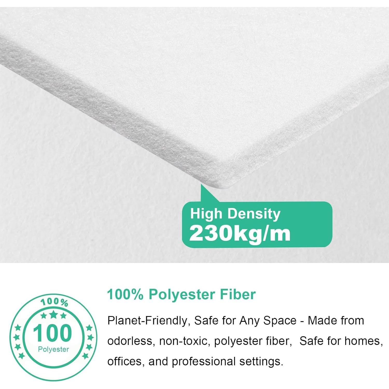 Paneles Acústicos Durbles - Aislamiento de Sonido 12 Piezas Blanco