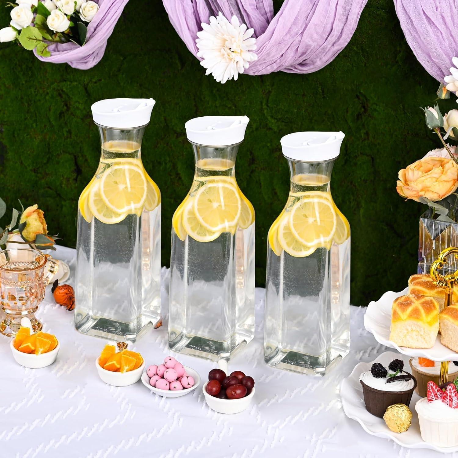 Juego de 4 Jarras de Plástico ZWYSLFCY 1.4L con Tapa