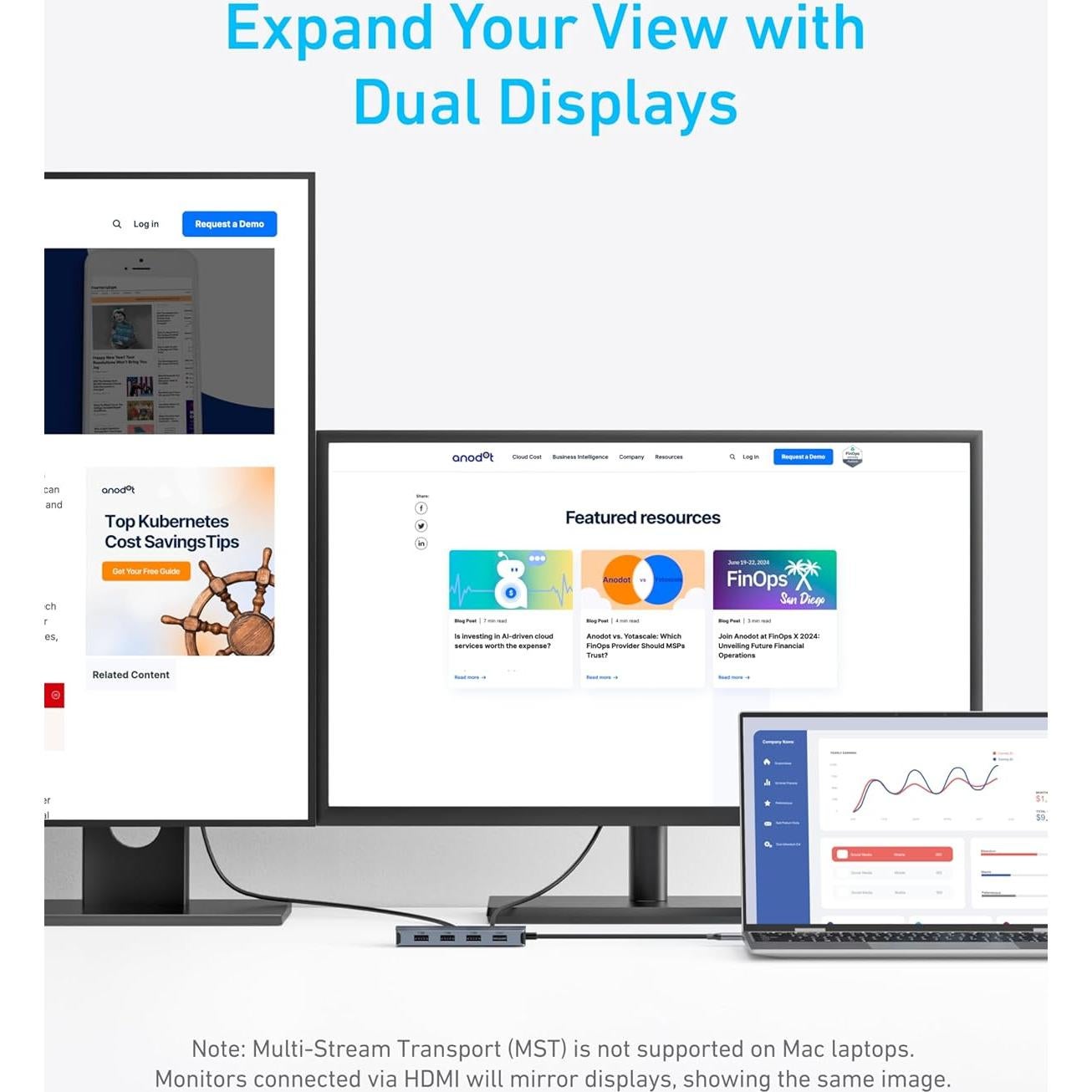 Hub USB-C Anker 7-en-1 Doble HDMI 100W 10Gbps