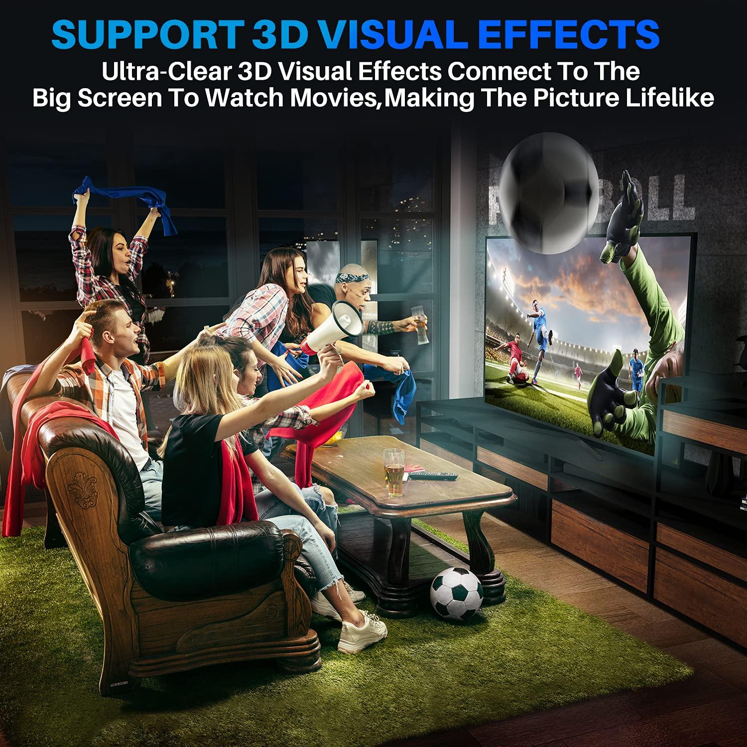 Cable HDMI 4K 1.5 Pies Adoreen 2 Paquete Alta Velocidad 18Gbps