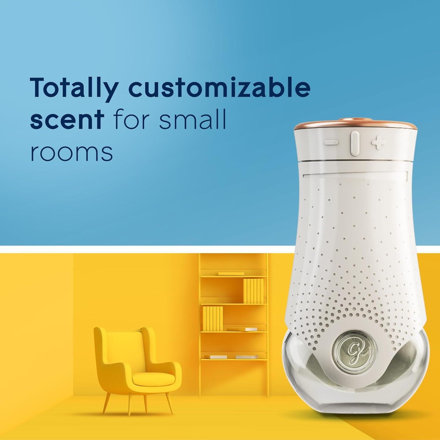 Glade PlugIns Air Freshener Warmer, Scented and Essential Oils for Home and Bathroom, Up to 50 Days on Low Setting