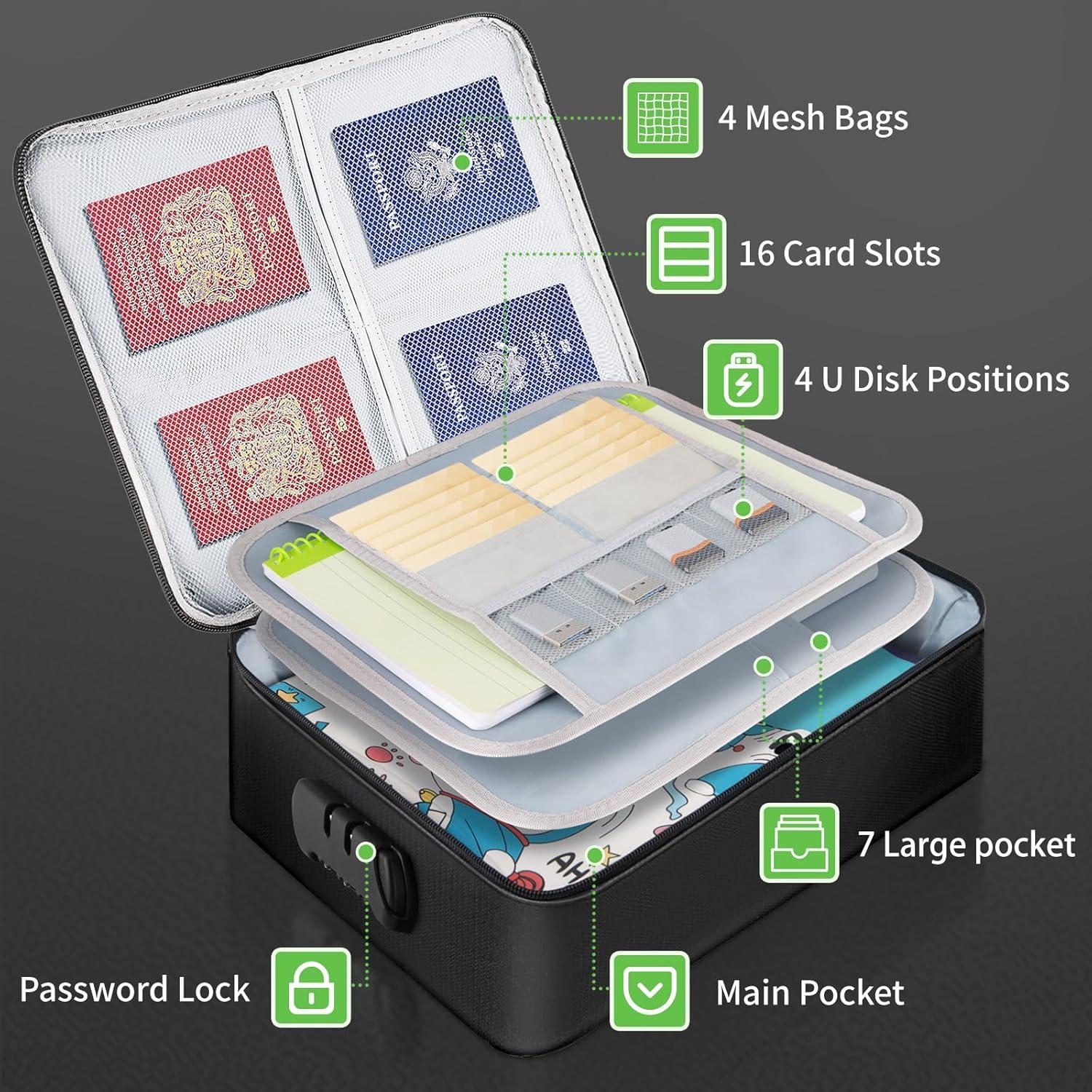 Bolsa de Documentos a Prueba de Fuego GDHSWJ 38x28cm Impermeable