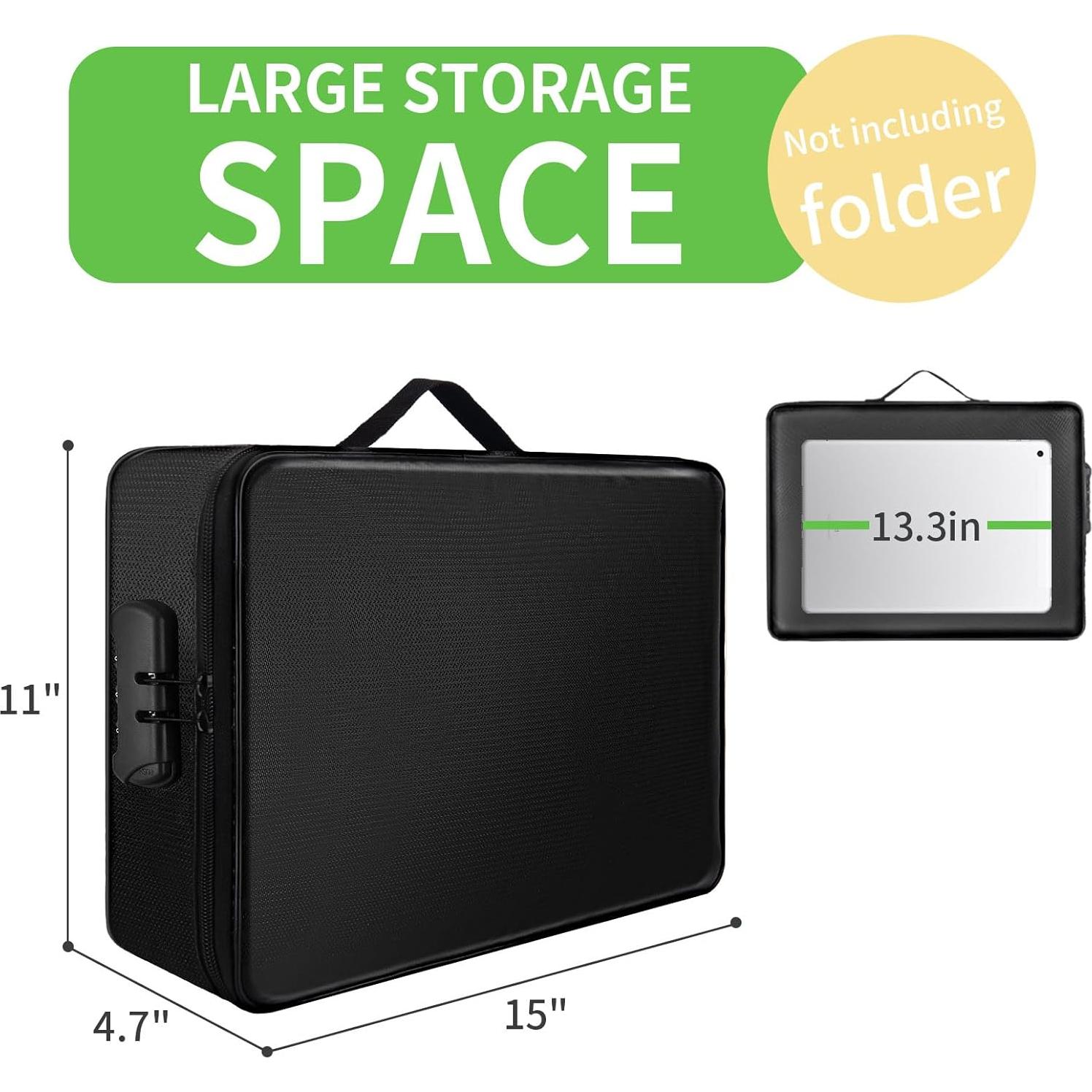 Bolsa de Documentos a Prueba de Fuego GDHSWJ 38x28cm Impermeable