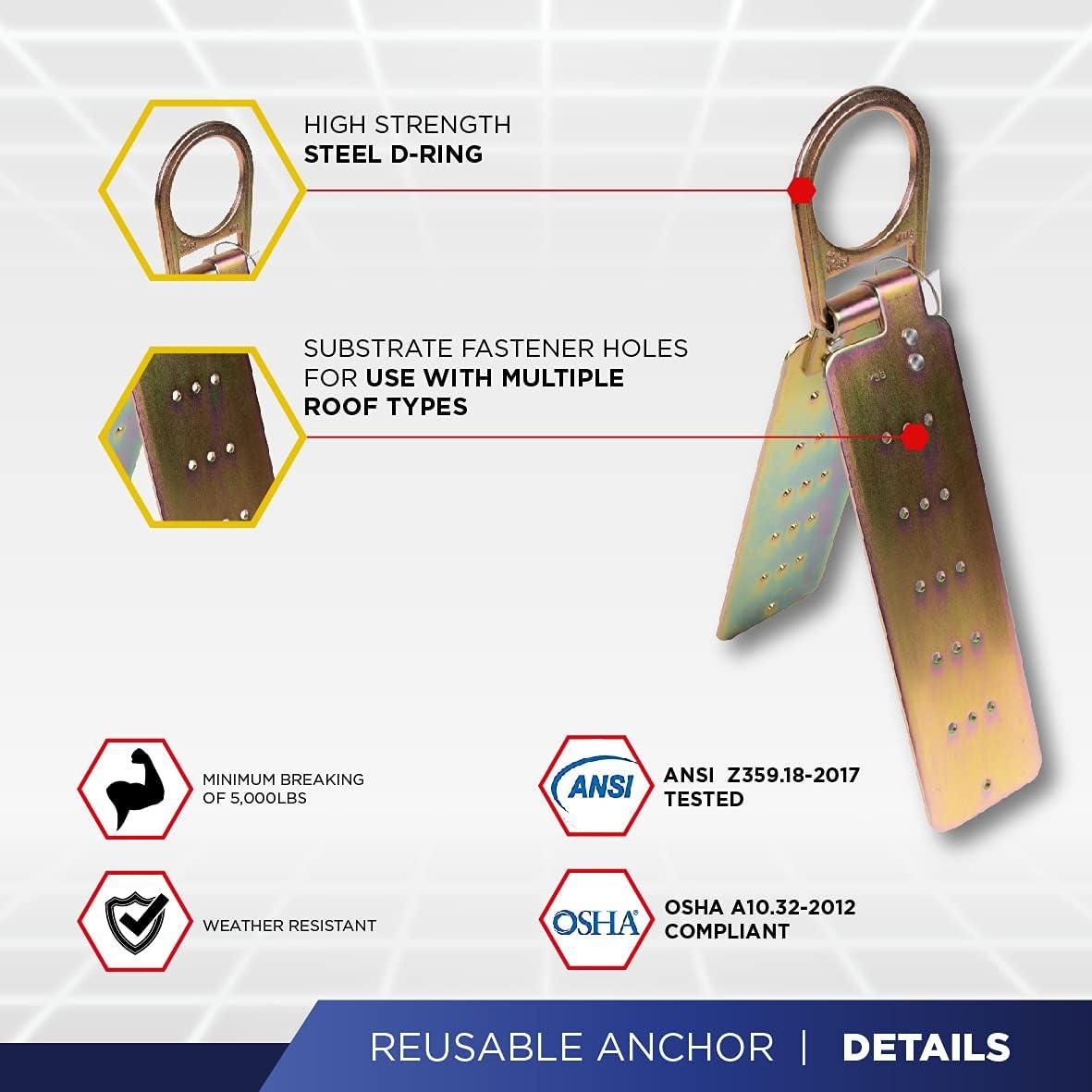 Kit de Seguridad ATERET V5501 Cubo de Techo 15.24 m
