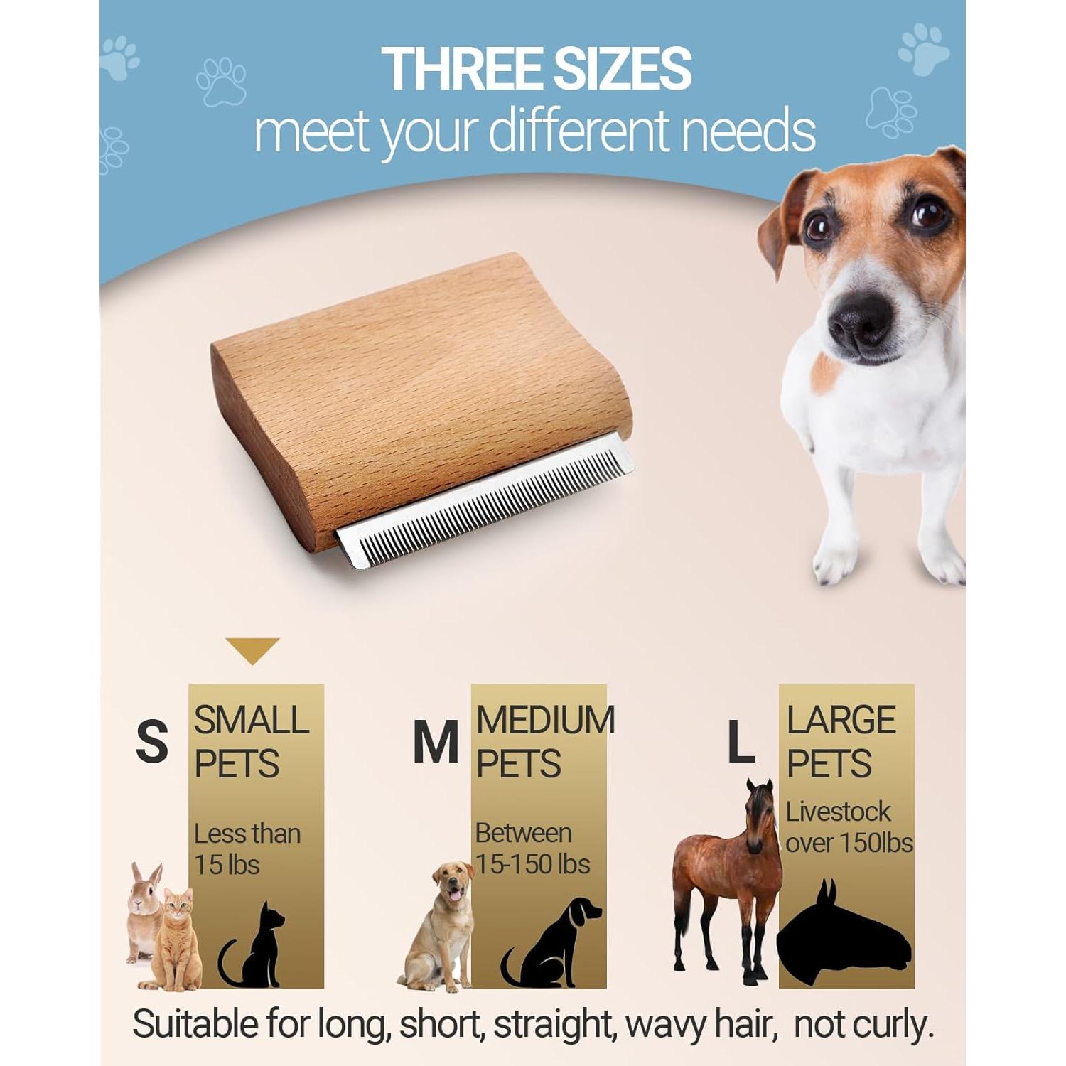 Cepillo Deshedding para Perros y Gatos KAIFONG - S (7.62 cm)