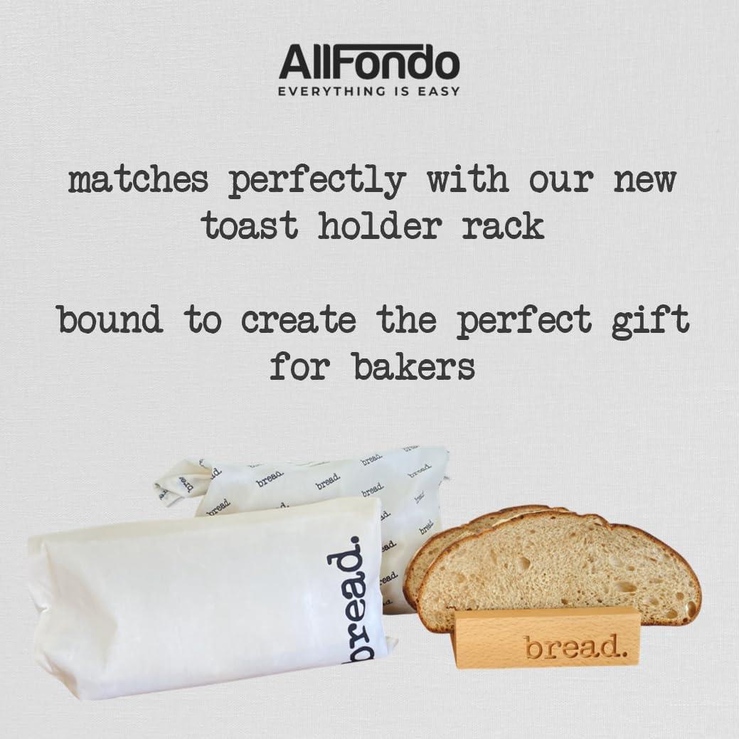 Bolsas de Pan de Cera de Abeja Reutilizables ALLFONDO - 2 Piezas