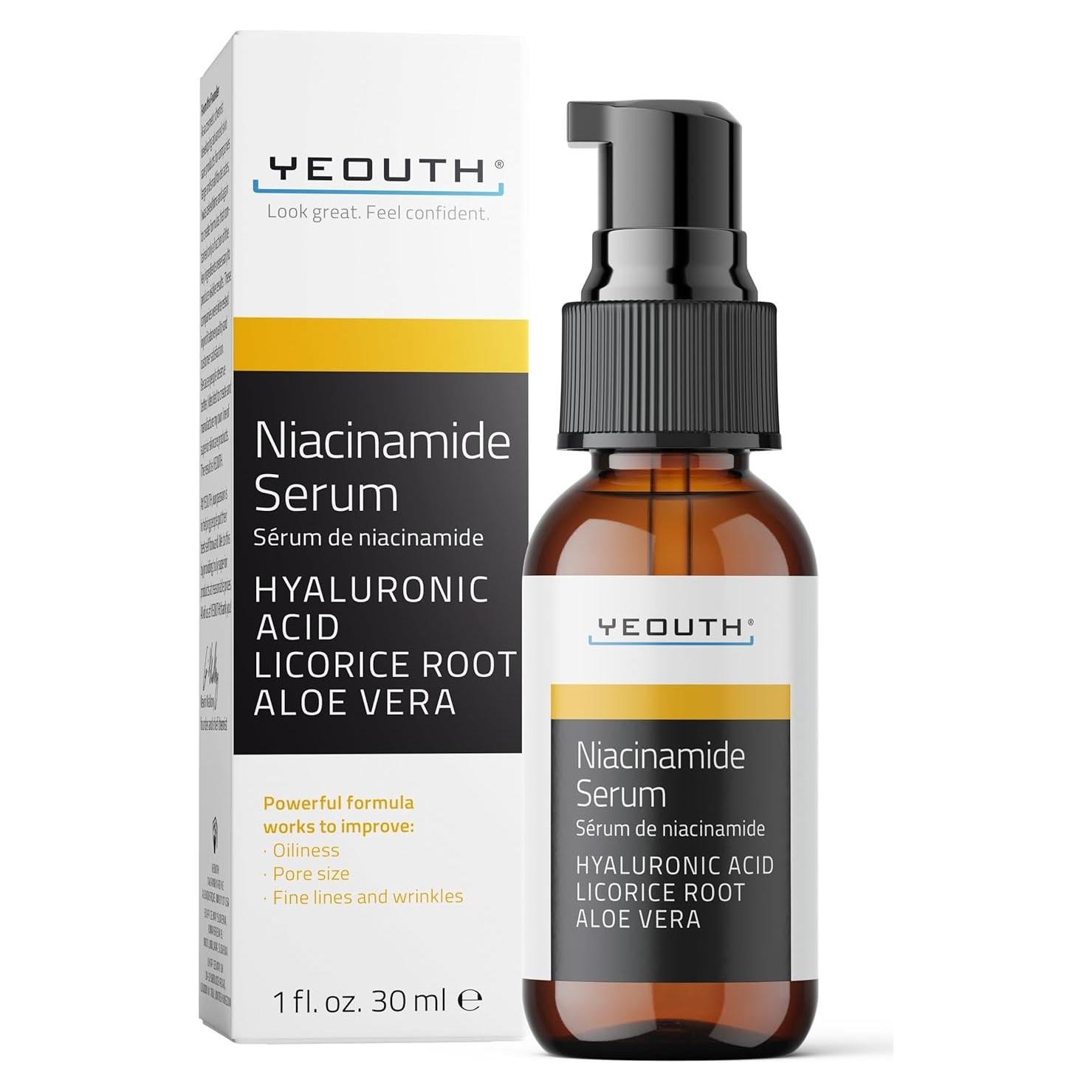 Suero Hidratante YEOUTH Niacinamida 10% con Ácido Hialurónico 29.57 ml