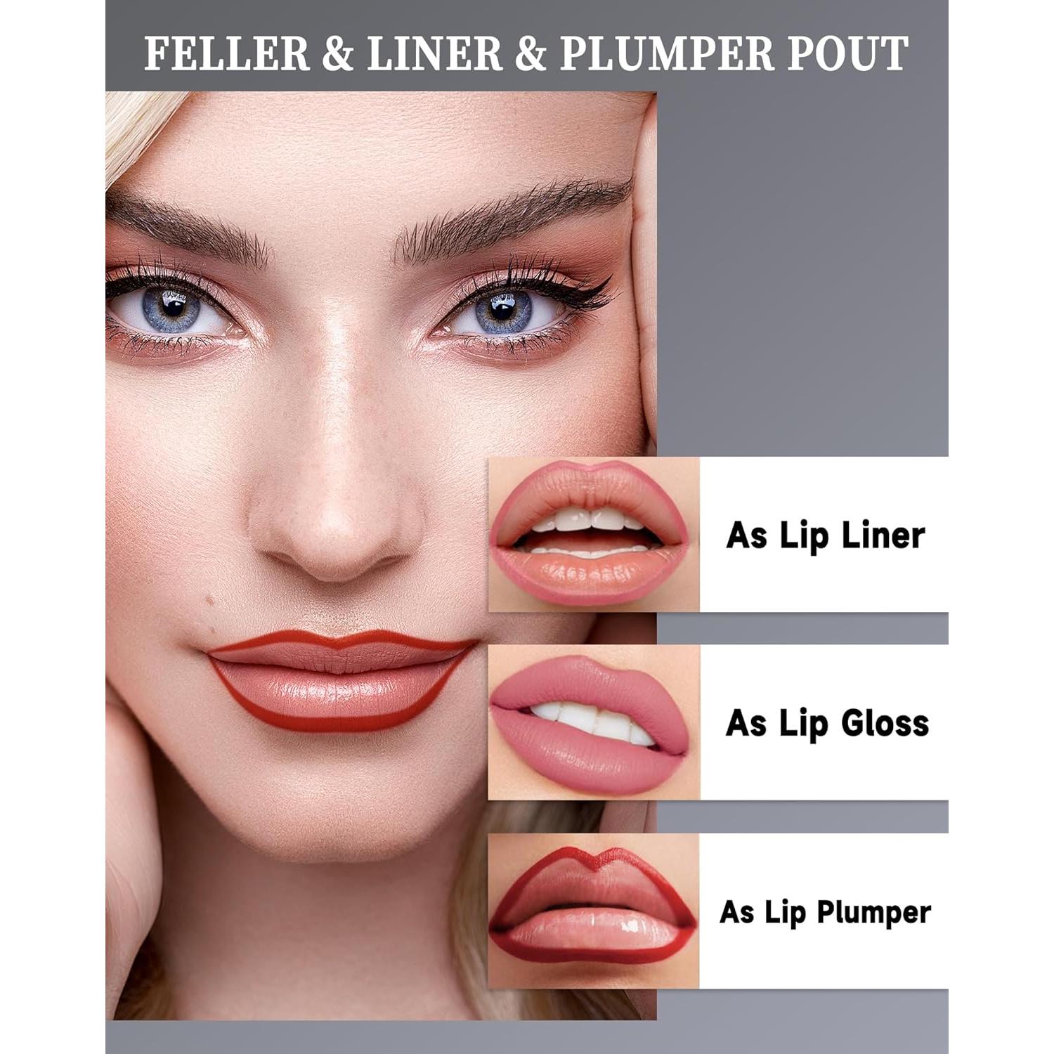 Juego de 3 Lápices Labiales Peel Off Larga Duración - Alta Pigmentación