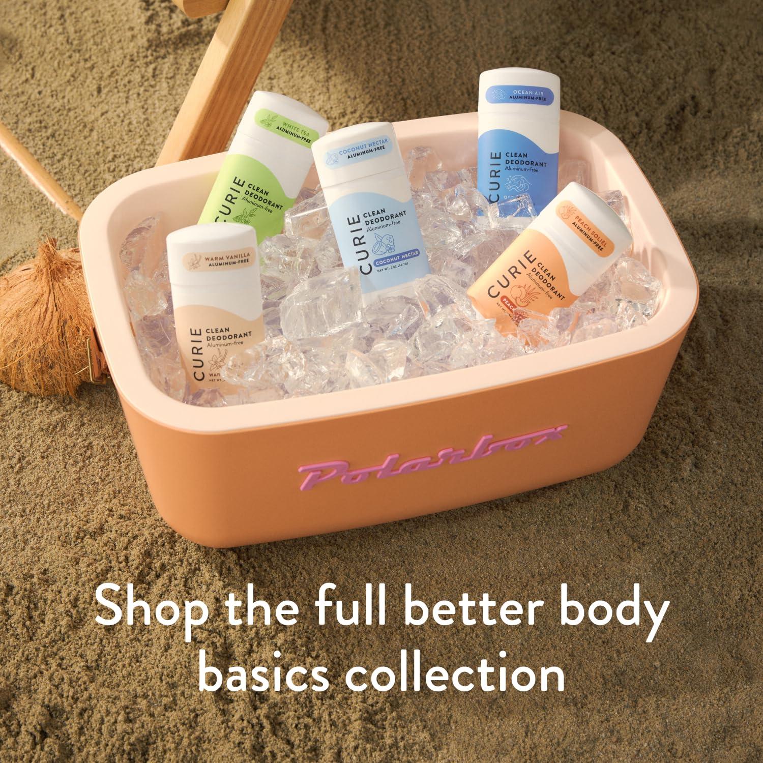 Trío de Desodorante Natural Curie para Mujeres - Coco, Oceánico y Salvia