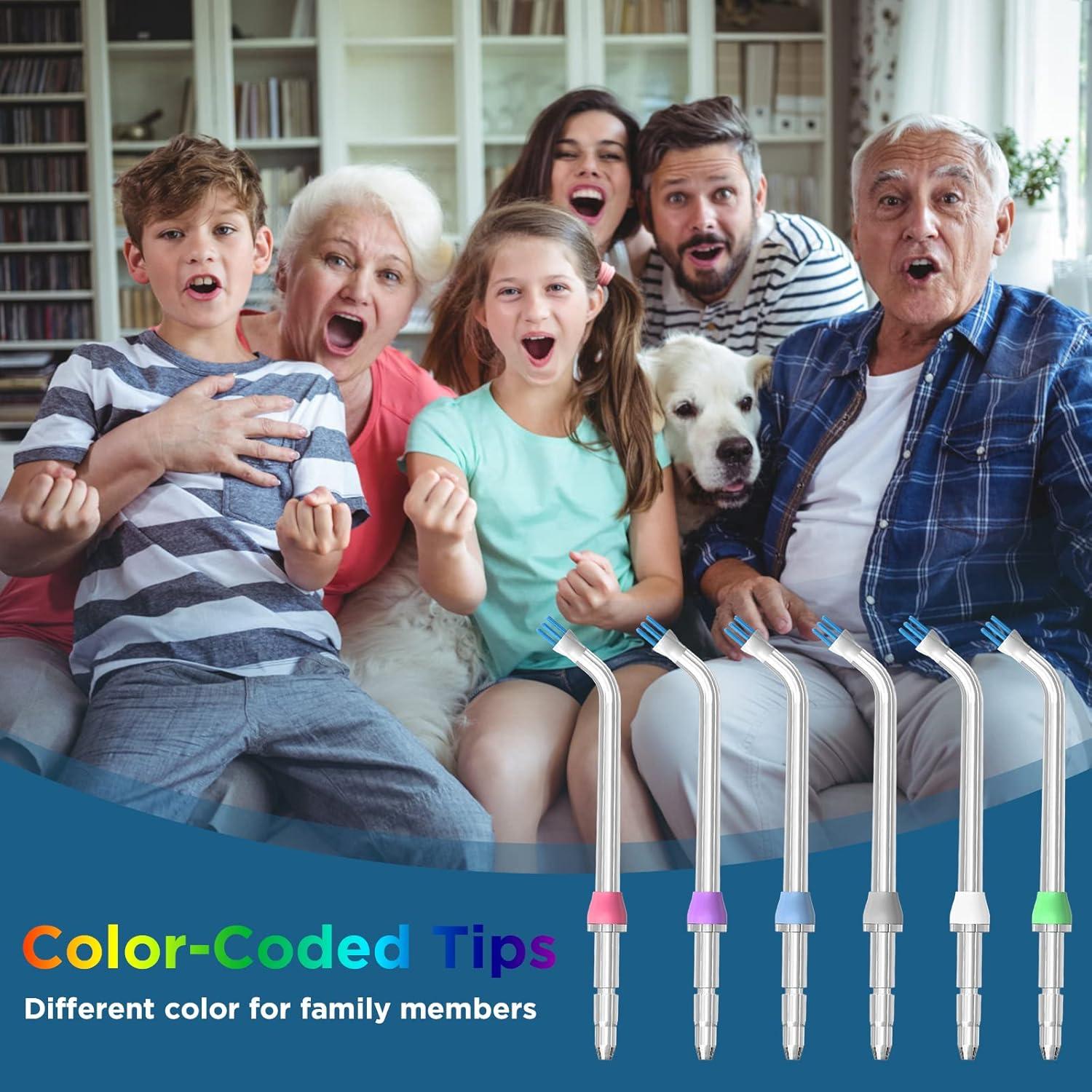 Replacement Heads for Waterpik, Replacement Picks for Water Pik Water Flosser (6 Plaque Chaser Tips)