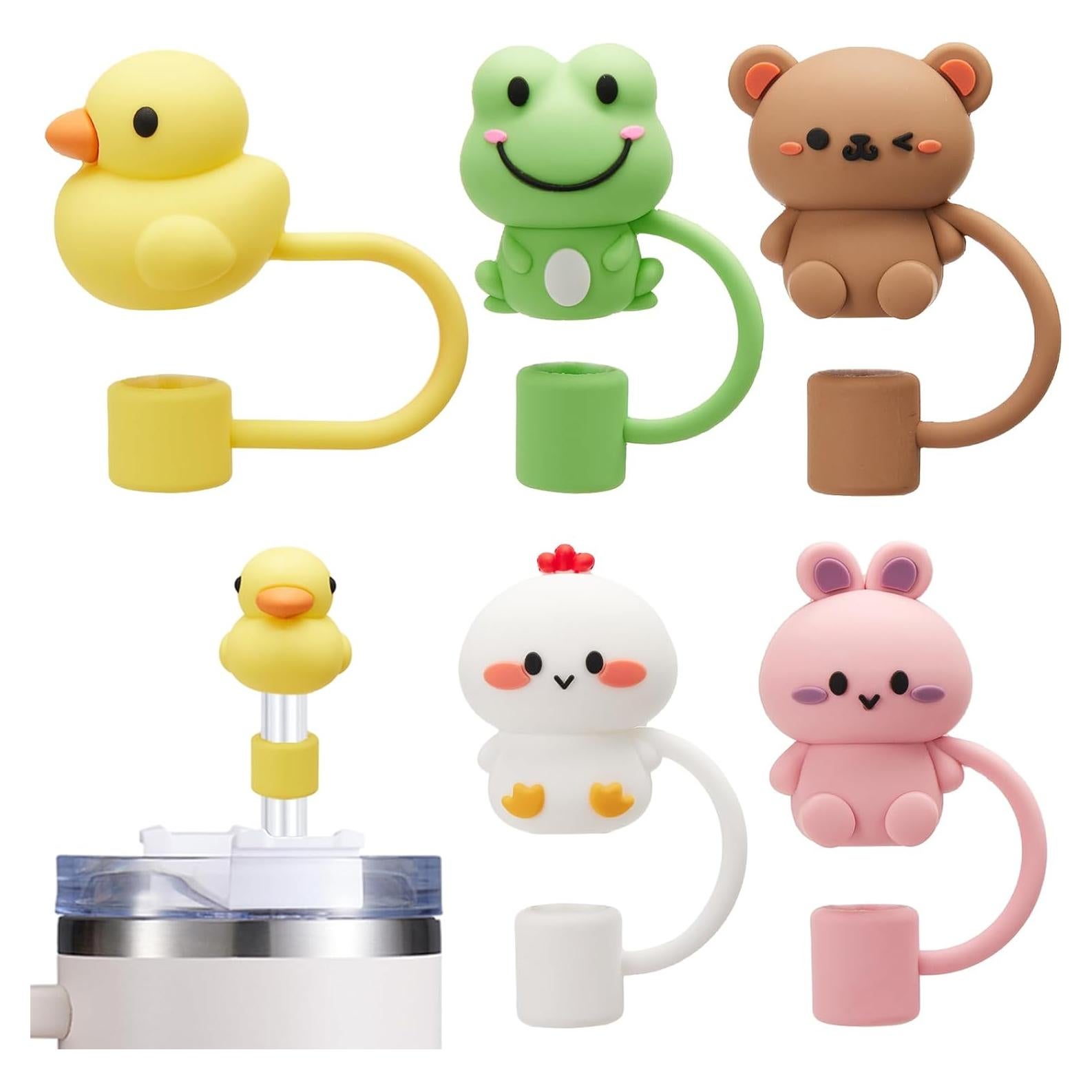 5 Tapas de Pajita Silicona HLUWA para Taza Stanley 30/40 Oz