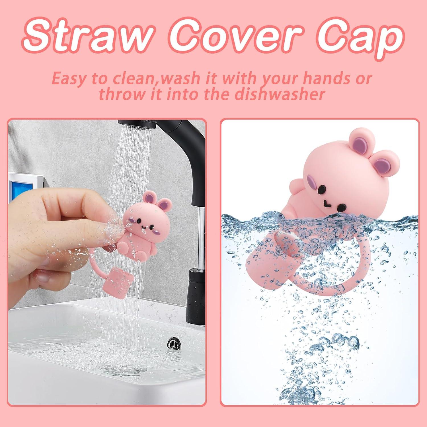 5 Tapas de Pajita Silicona HLUWA para Taza Stanley 30/40 Oz