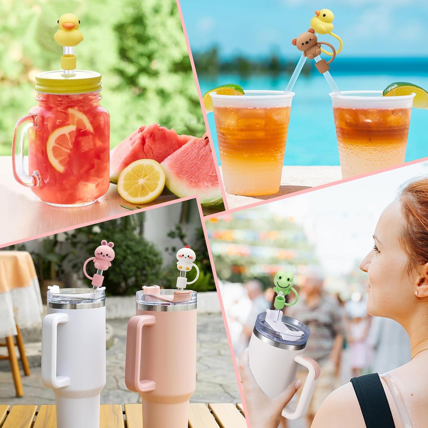 5 Tapas de Pajita Silicona HLUWA para Taza Stanley 30/40 Oz