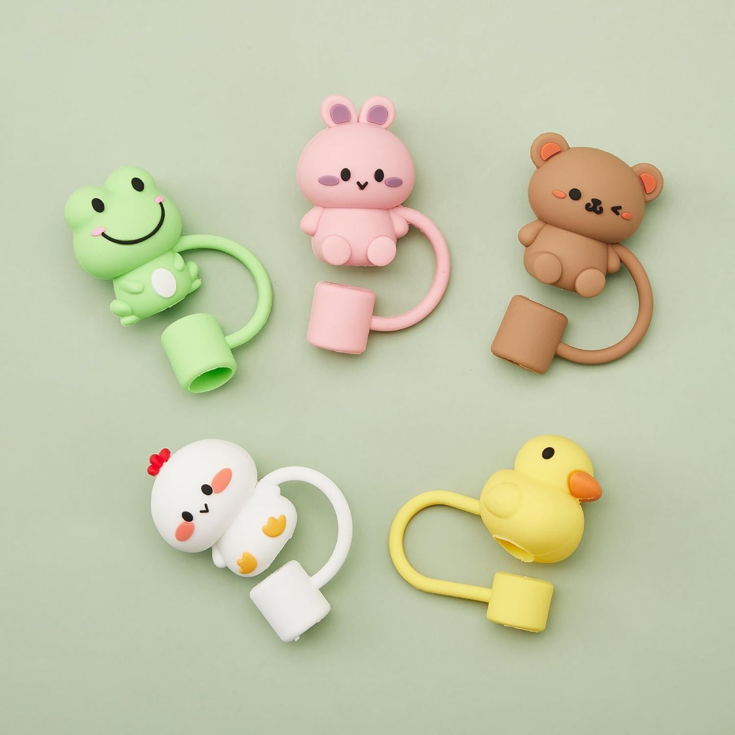 5 Tapas de Pajita Silicona HLUWA para Taza Stanley 30/40 Oz