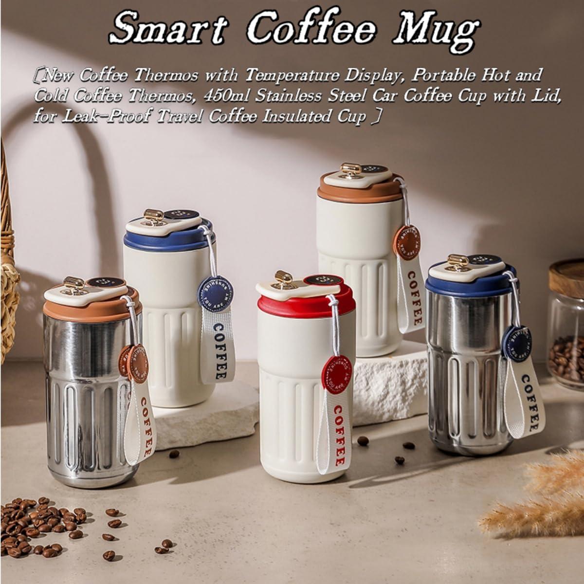 Taza de Viaje Aislada al Vacío ZMHQLPDZ 450ml Rojo