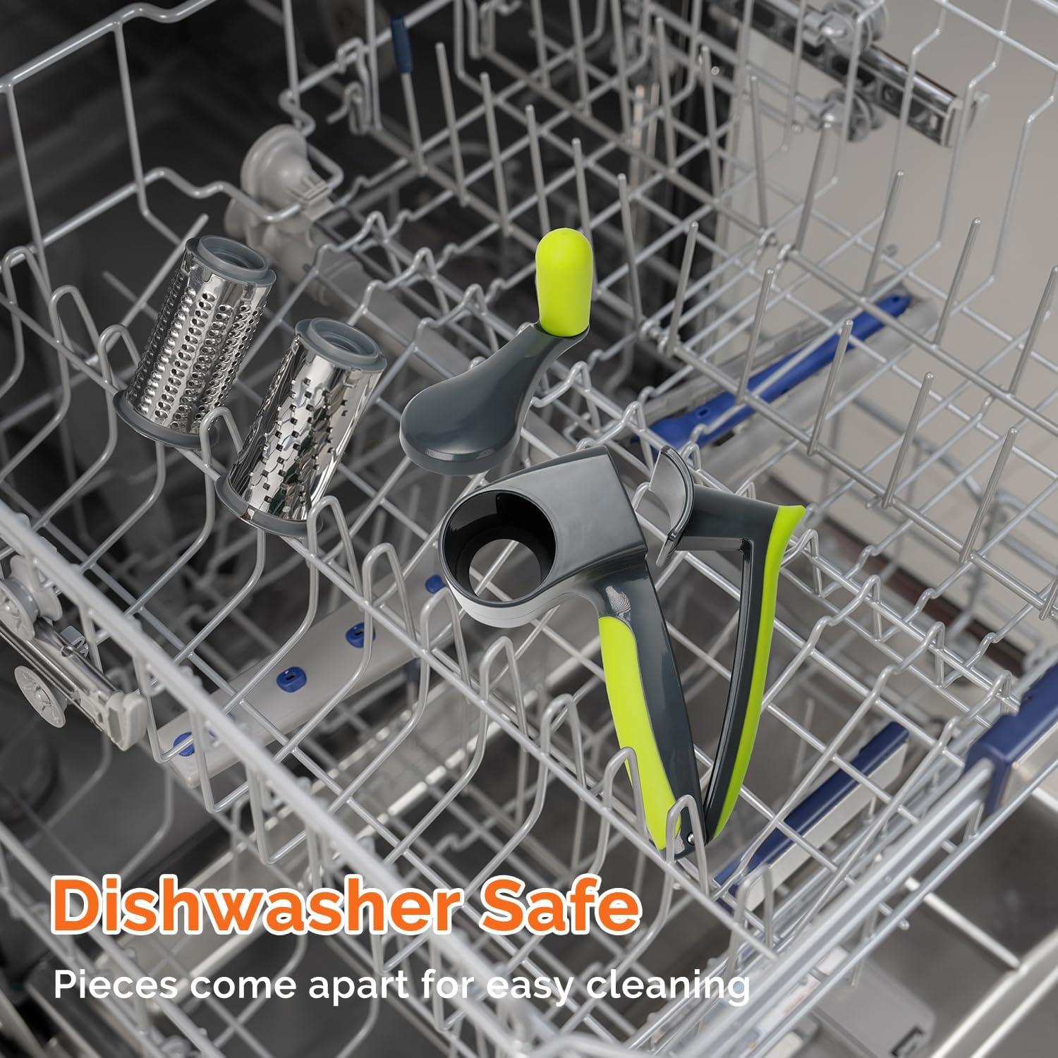 Rallador de Queso UHIYEE de Manivela con Tamices Intercambiables