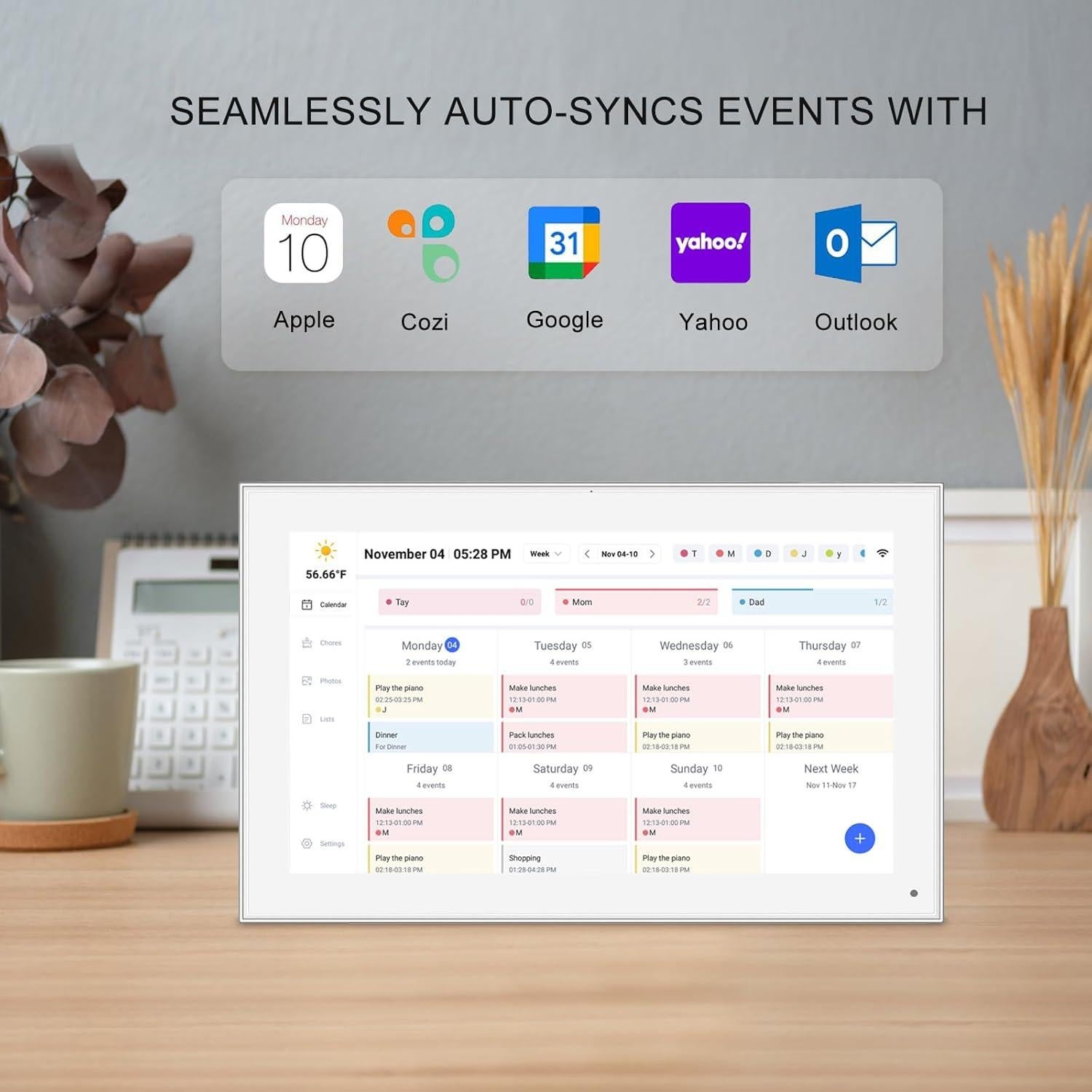 Calendario Digital SSA 15.6" Pantalla Táctil FHD WiFi