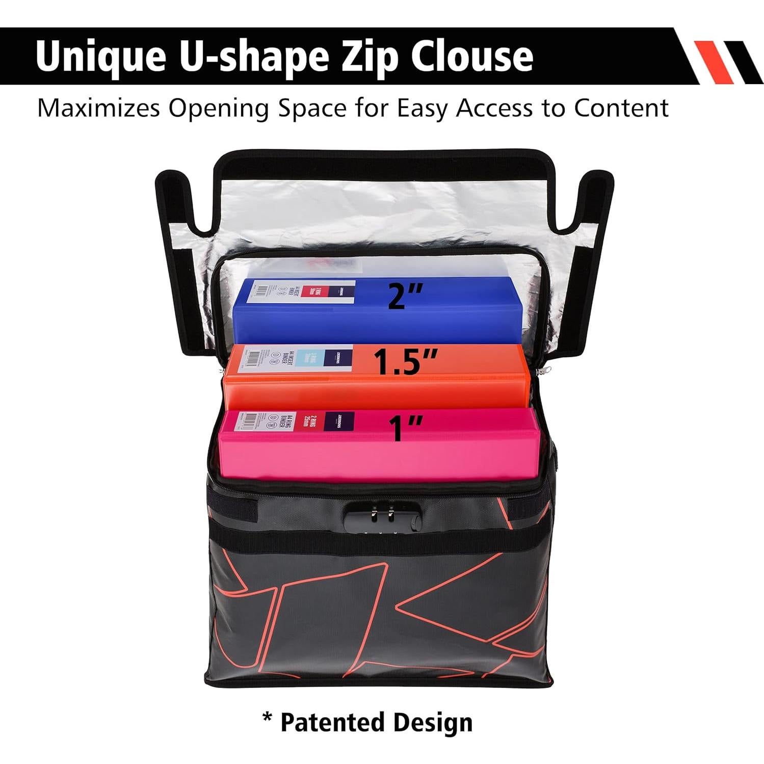 Bolsa de Documentos a Prueba de Fuego Flypal XL con Cerradura