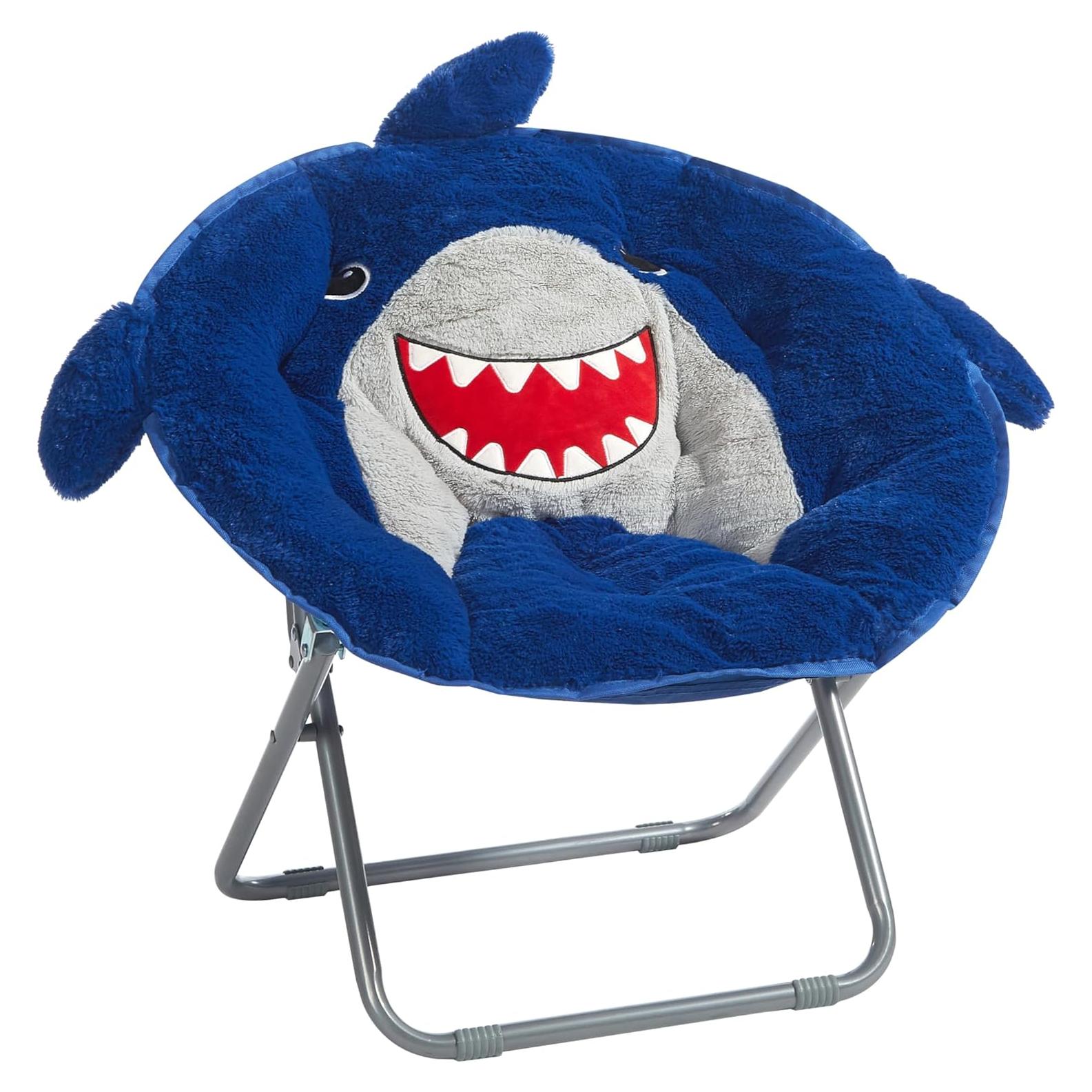 Silla de Saucer Plegable Heritage Kids Tiburón Azul 58.4 cm