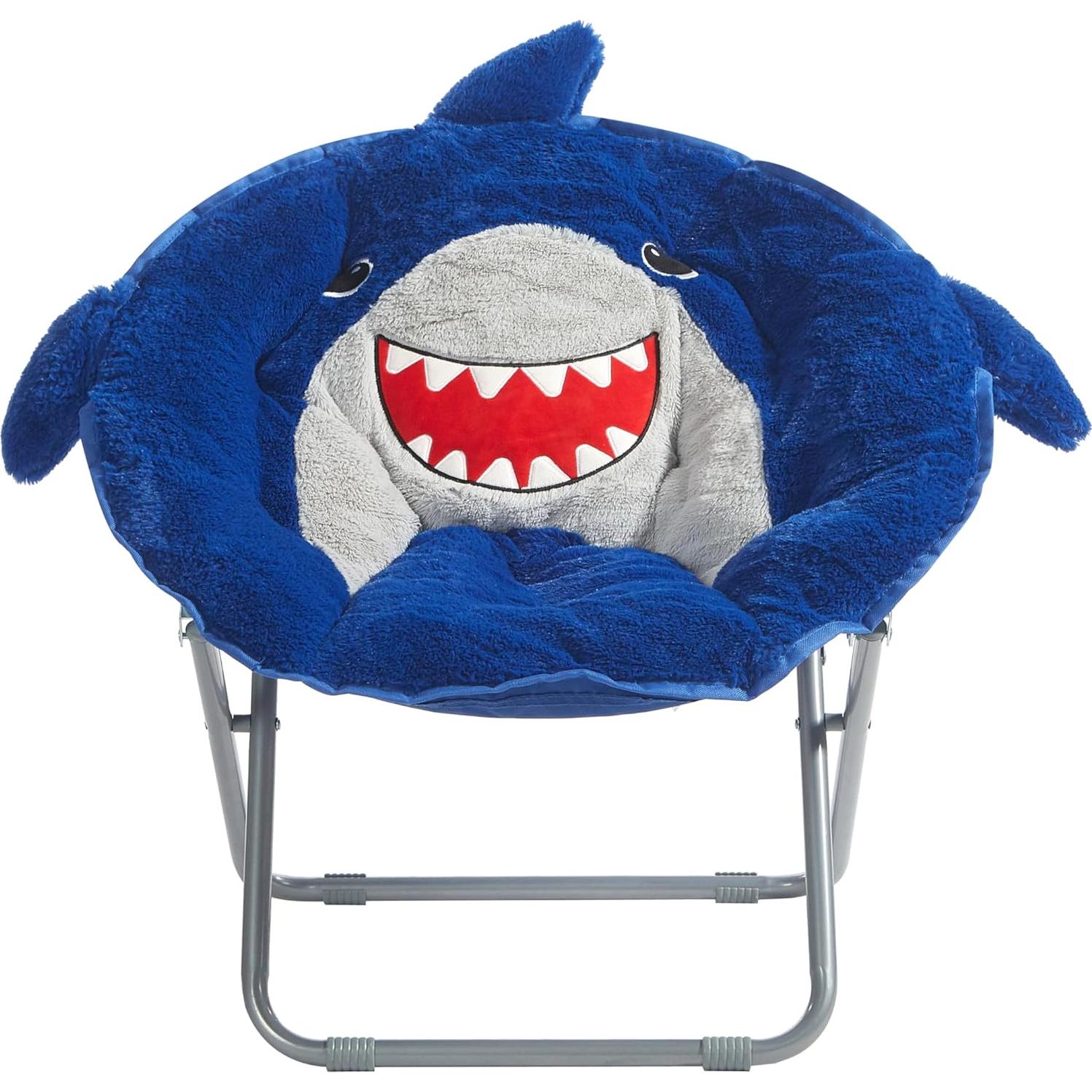 Silla de Saucer Plegable Heritage Kids Tiburón Azul 58.4 cm