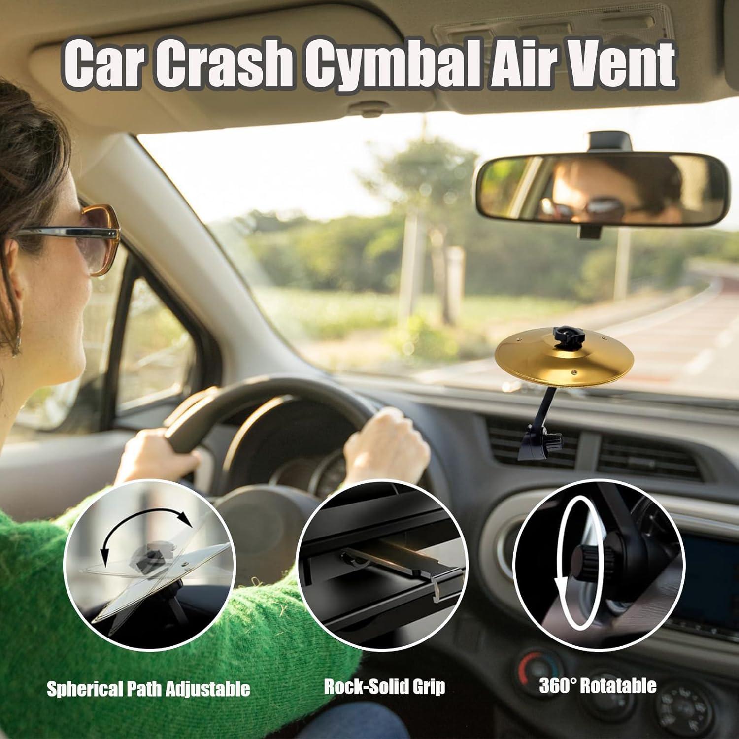 Cymbal de coche mini Oro G25070314 - Fácil instalación y sonido realista