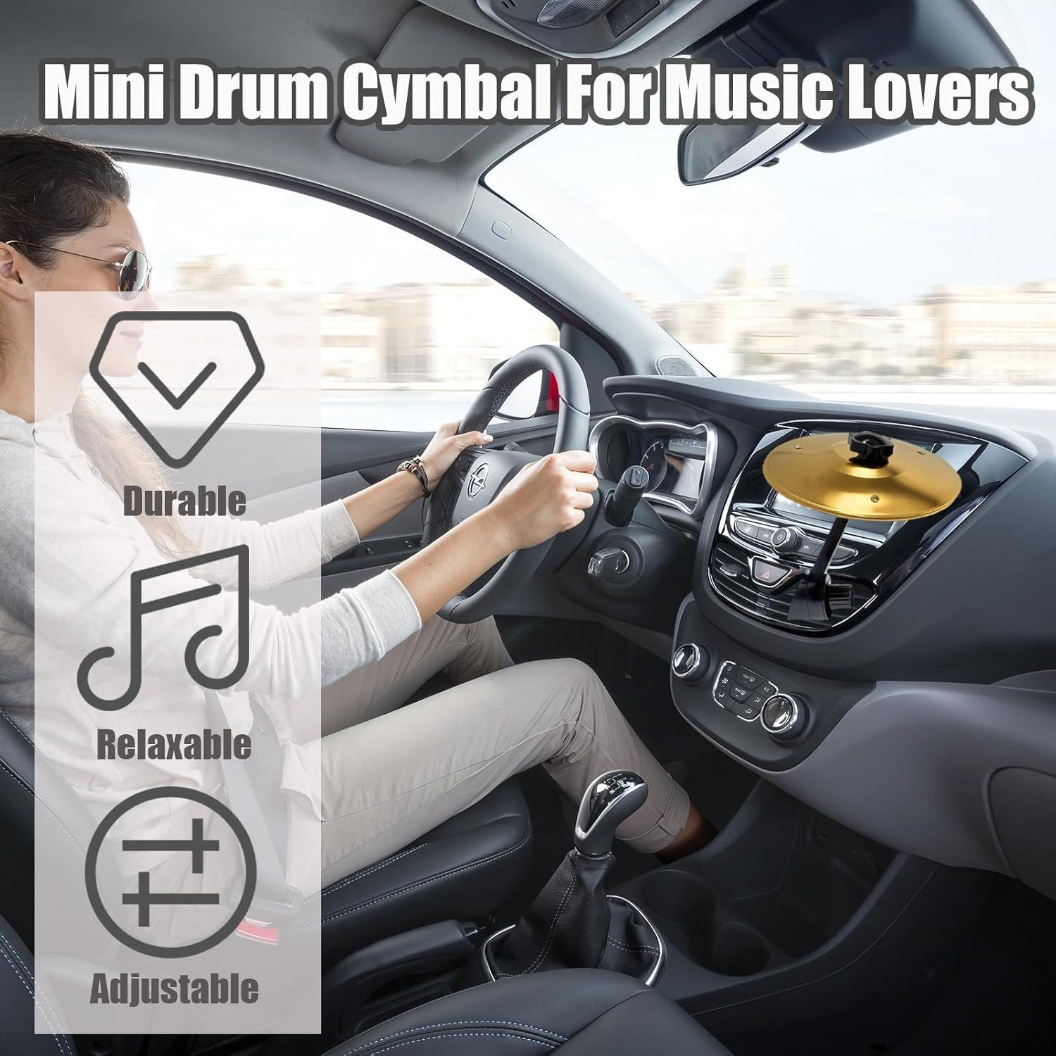 Cymbal de coche mini Oro G25070314 - Fácil instalación y sonido realista