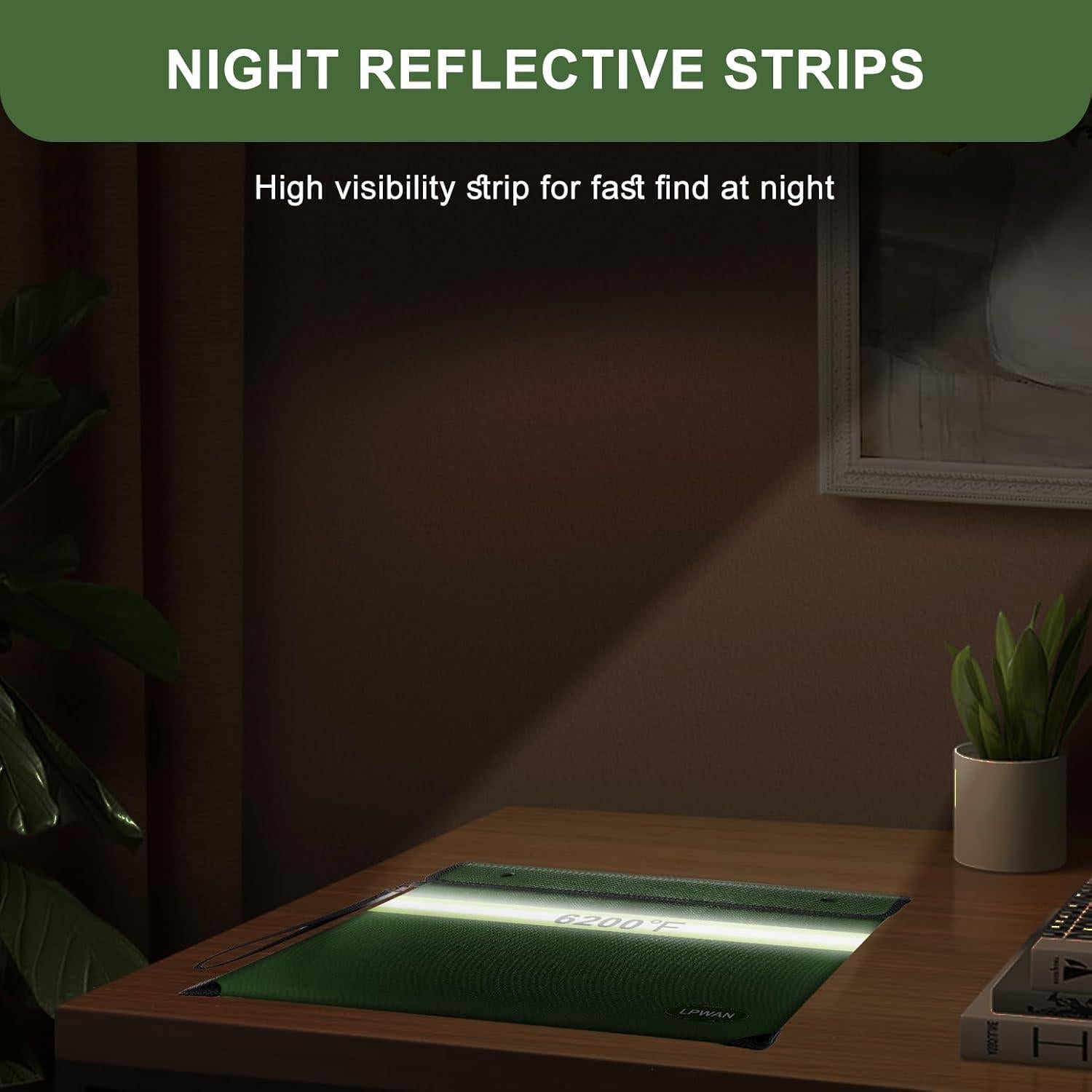 Bolsa Documentos ZYMMYZ A Prueba de Fuego y Agua Verde