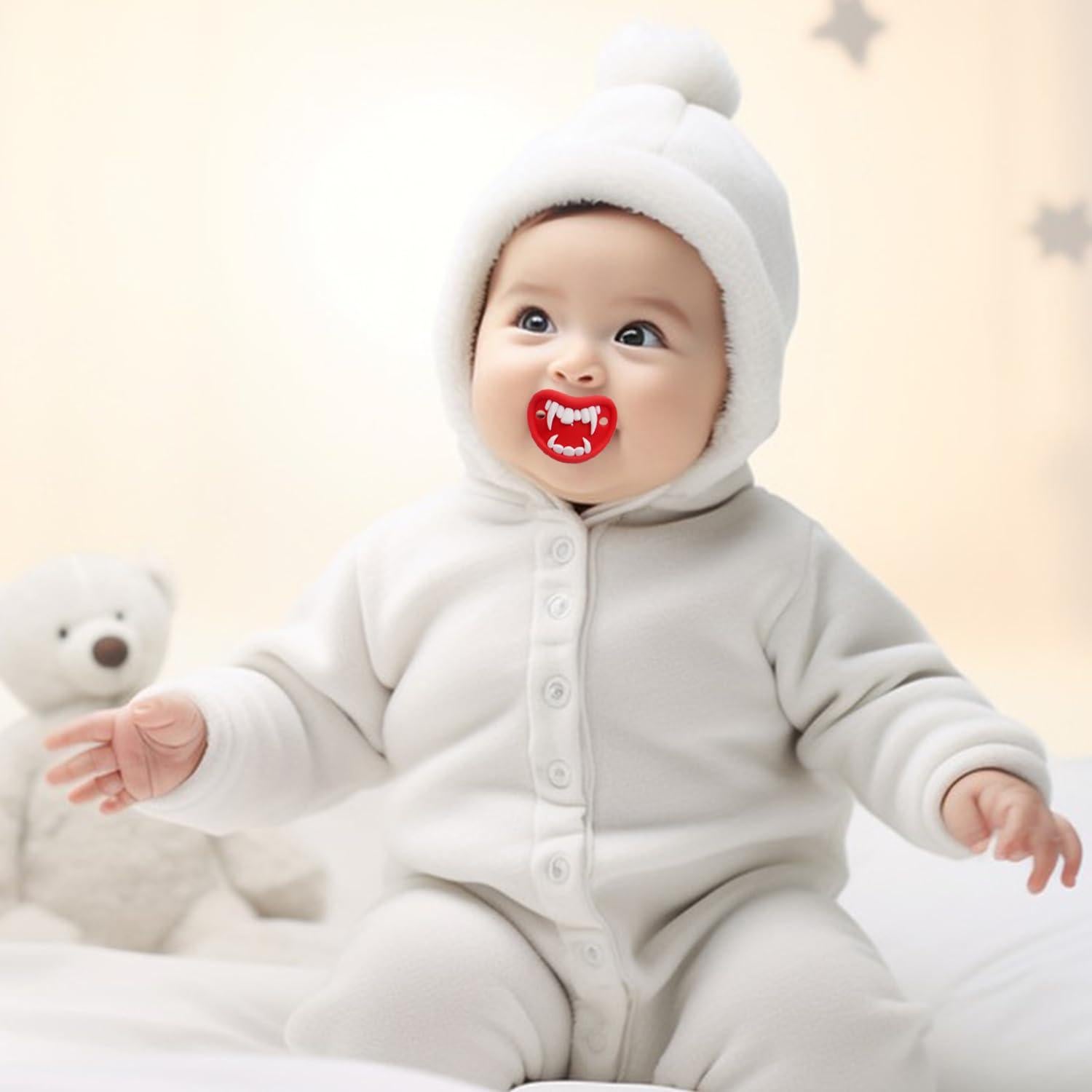 Chupetes Divertidos para Bebés Unisex - 3 Piezas de Silicona