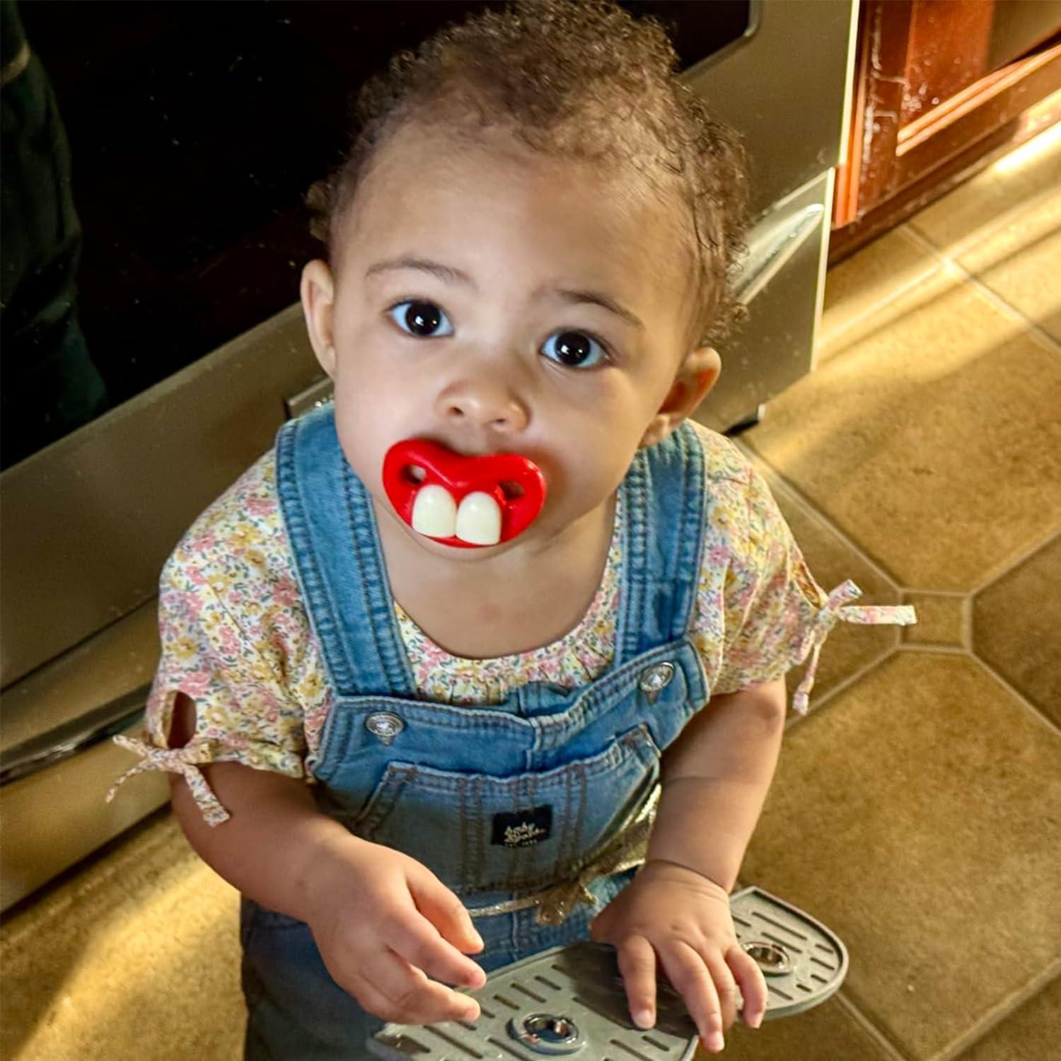 Chupetes Divertidos para Bebés Unisex - 3 Piezas de Silicona