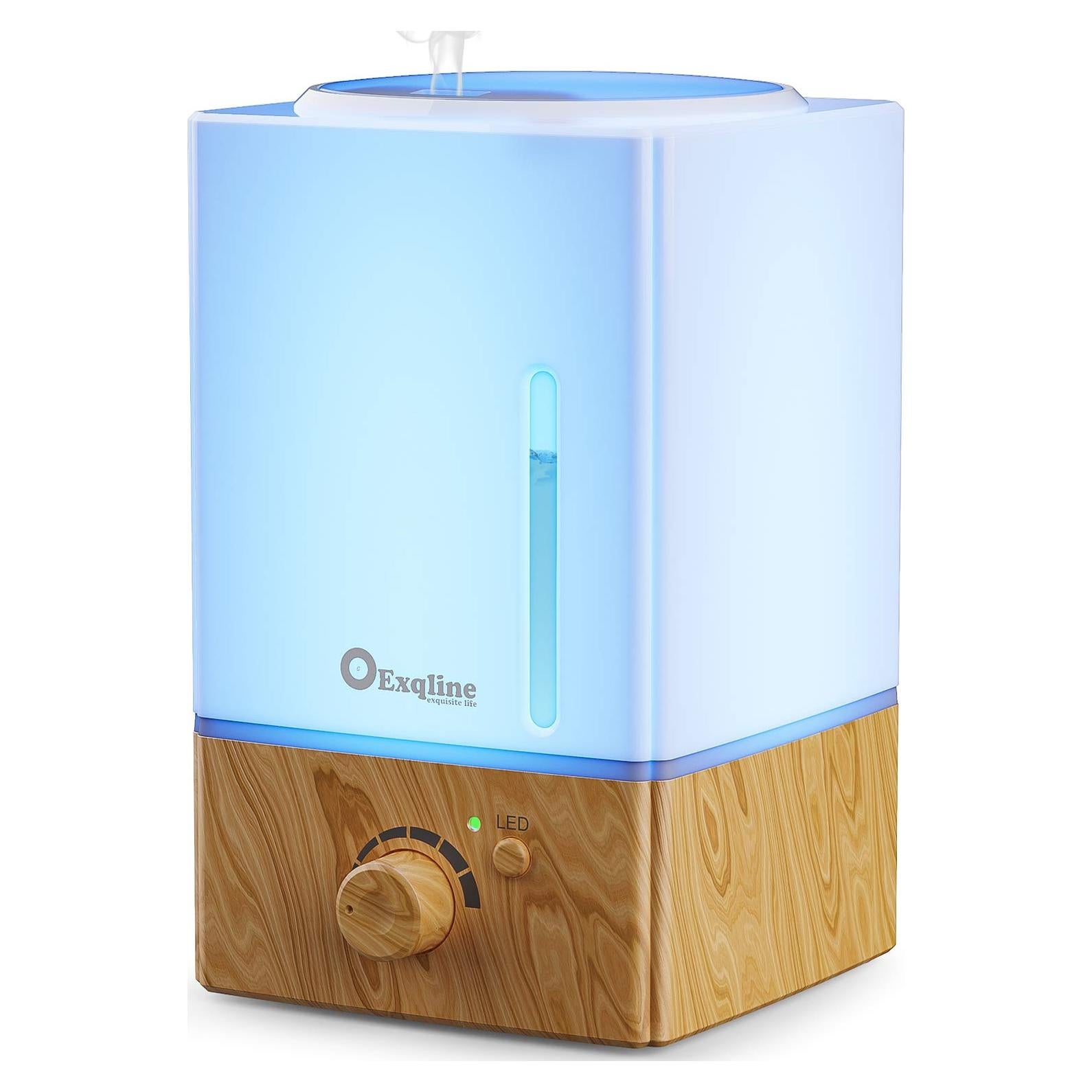 Difusor de Aceite Esencial Exqline 1500ml Madera Humidificador