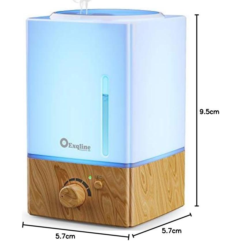 Difusor de Aceite Esencial Exqline 1500ml Madera Humidificador