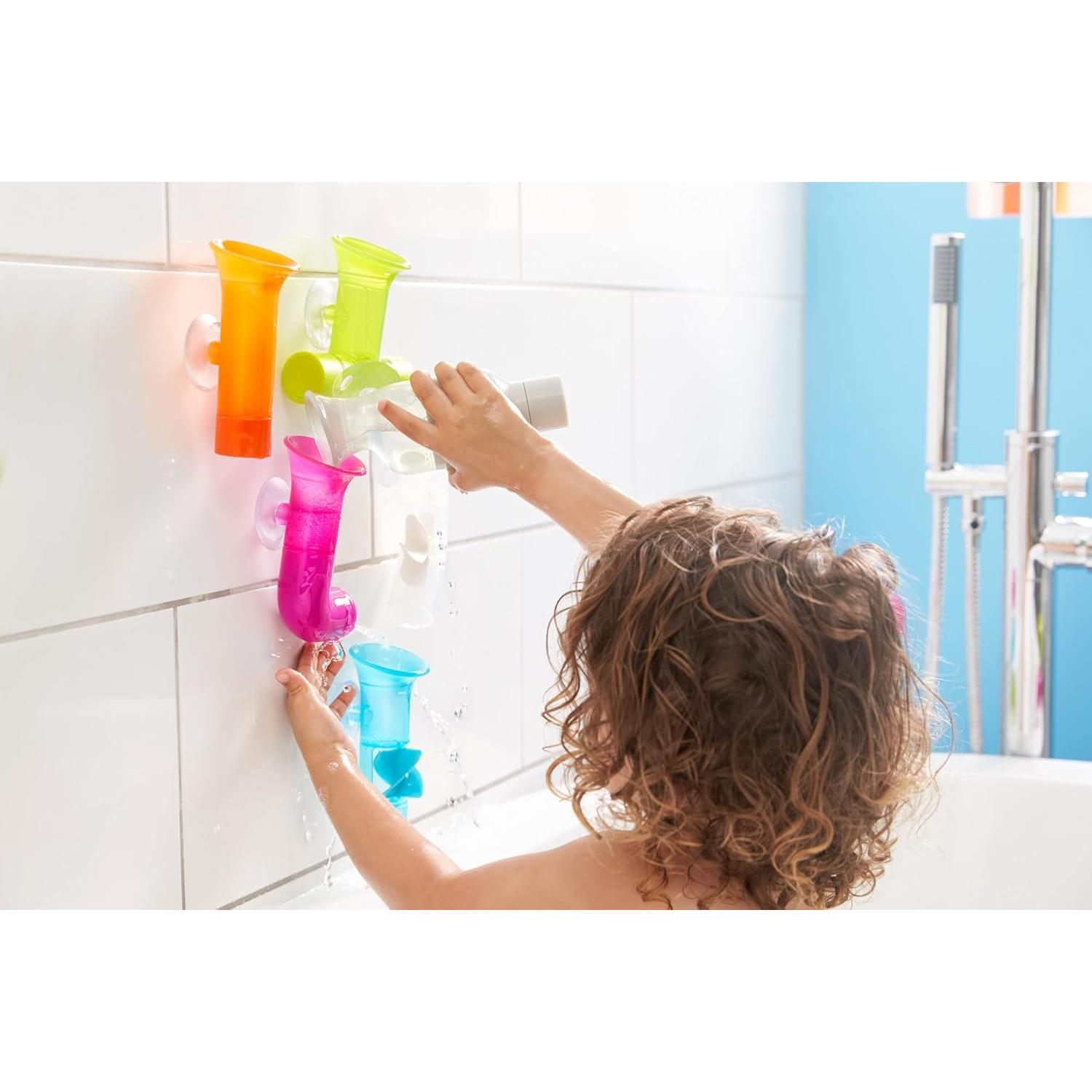 Juguetes de baño Boon Pipes - 5 piezas multicolor para bebés