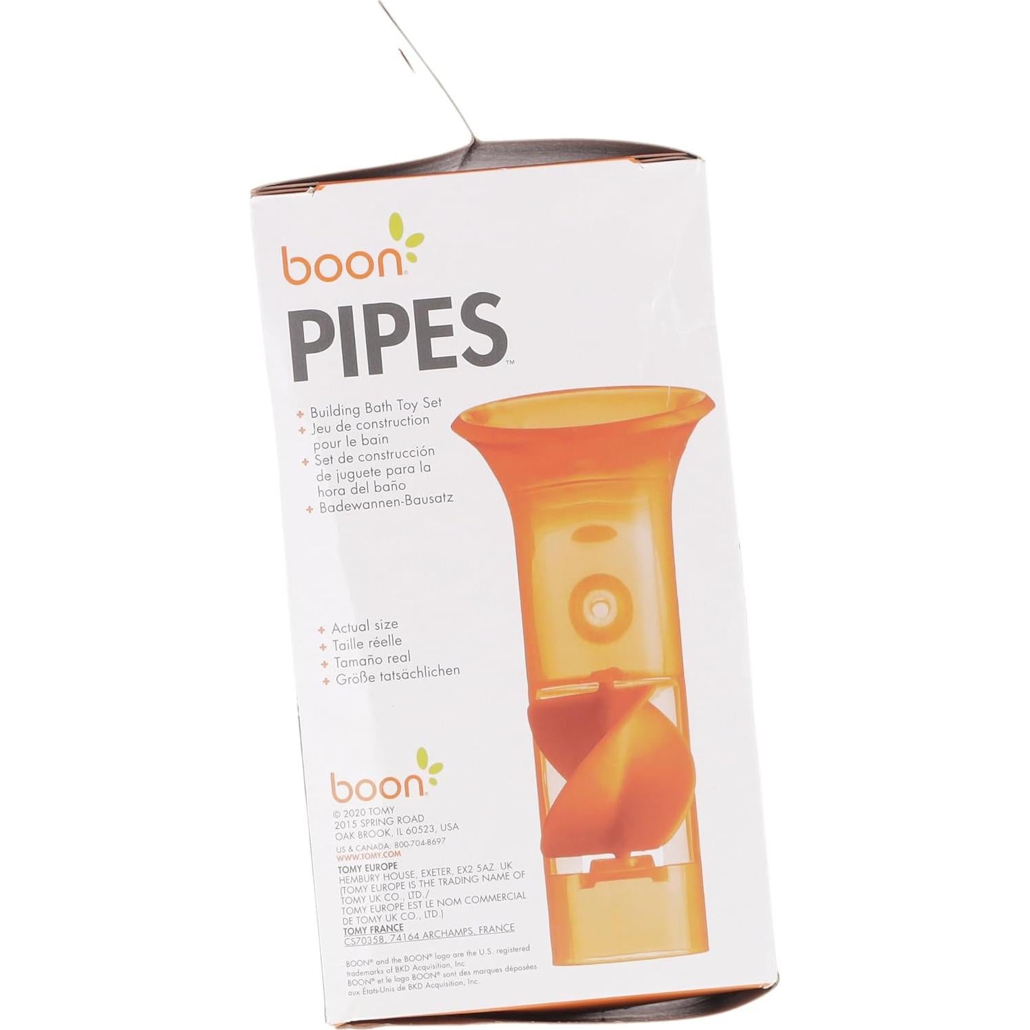 Juguetes de baño Boon Pipes - 5 piezas multicolor para bebés