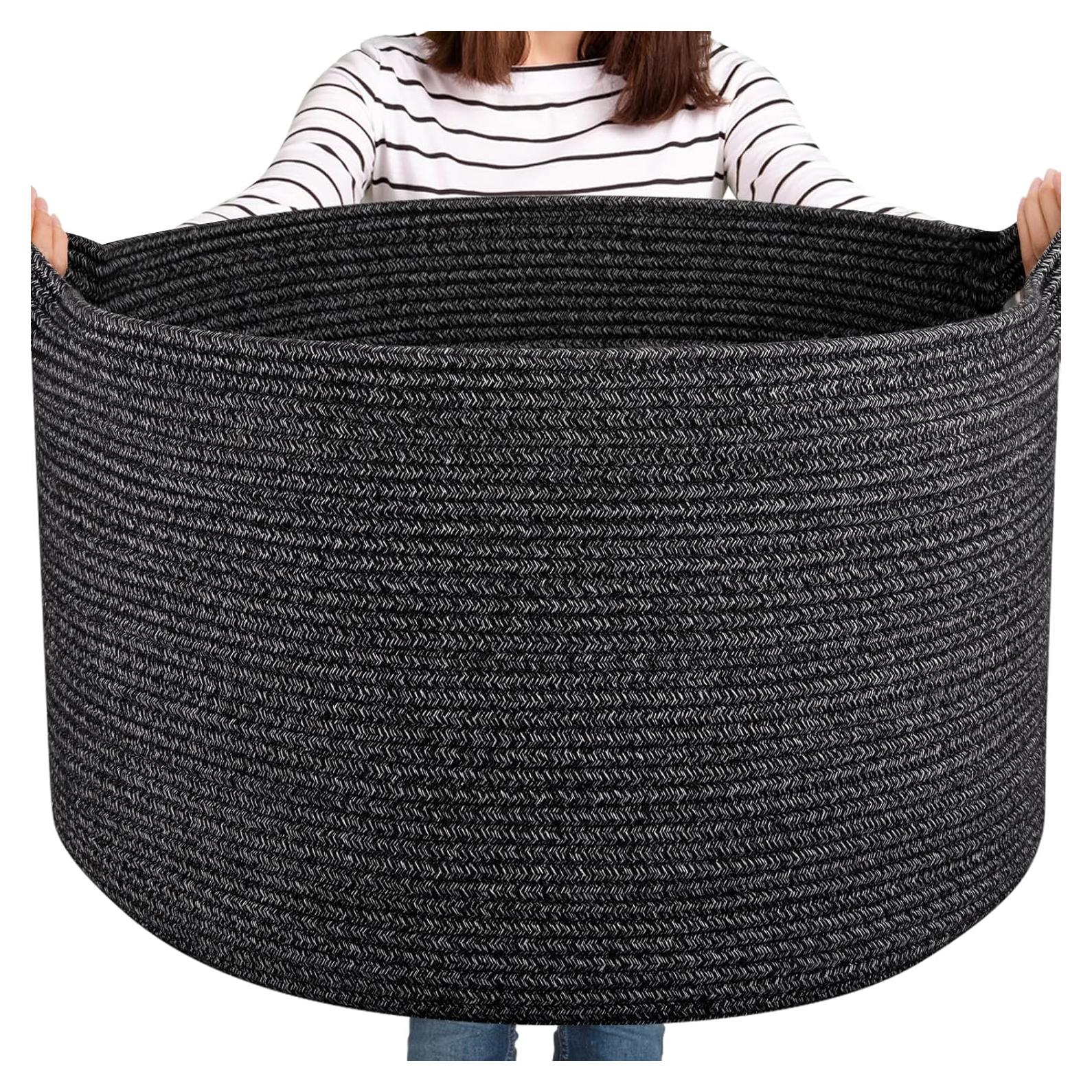 Cesta de Almacenamiento Grande Oiasket 57.8x57.8x33 cm Negra