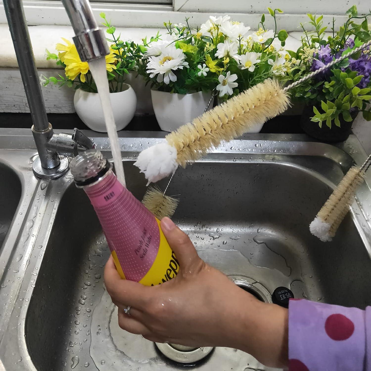 Juego de cepillos de limpieza NewFerU para botellas - 3 tamaños