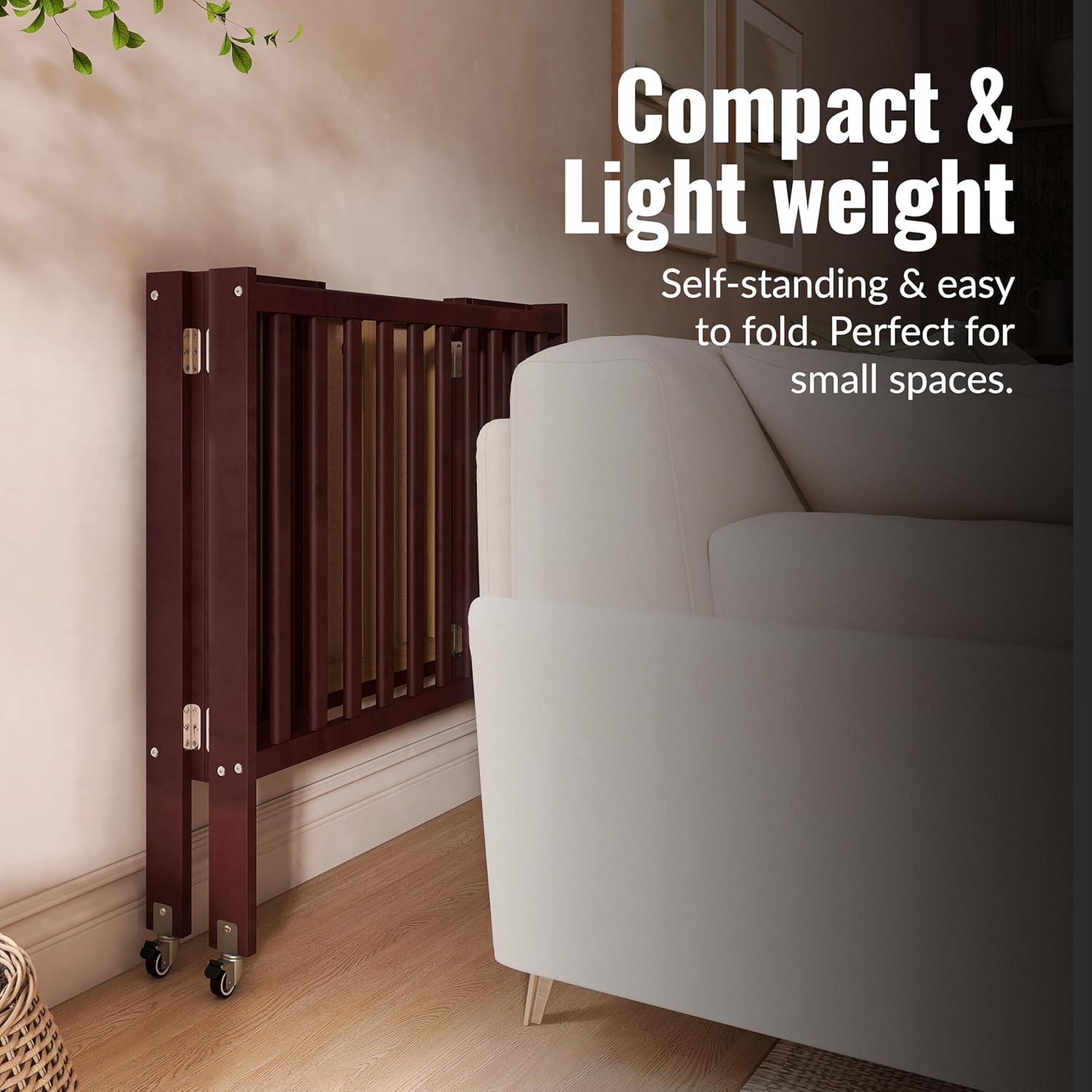 Cuna Mini Plegable Dream On Me Jett Espresso, 3 Alturas