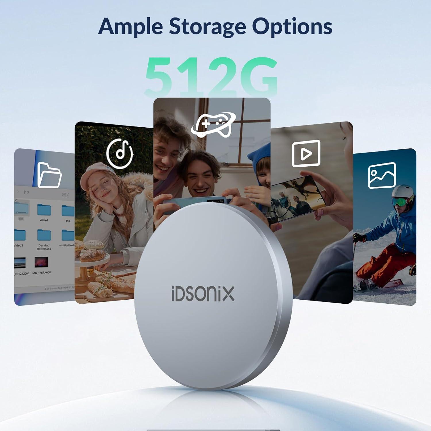 SSD Externo iDsonix iQ20 512GB Portátil 2000MB/s USB-C