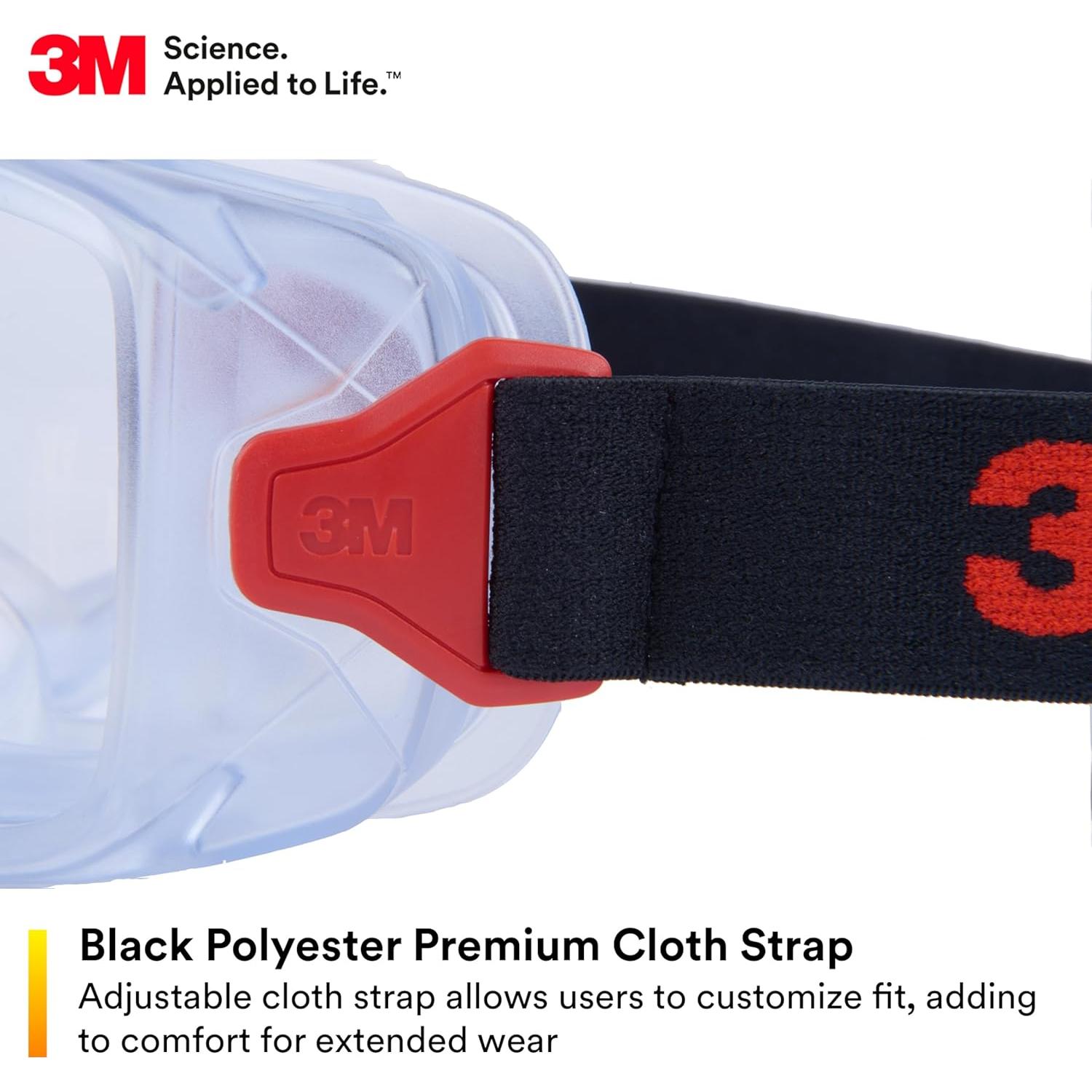 Gafas de Protección 3M GoggleGear 3000 Lente Clara Antiempañante