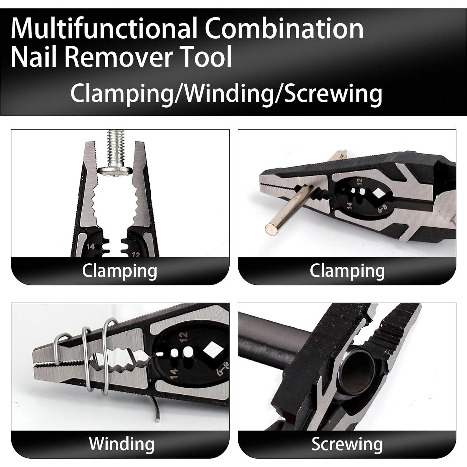 Alicates eléctricos DISEN 22.86 cm 7-en-1 multifuncionales