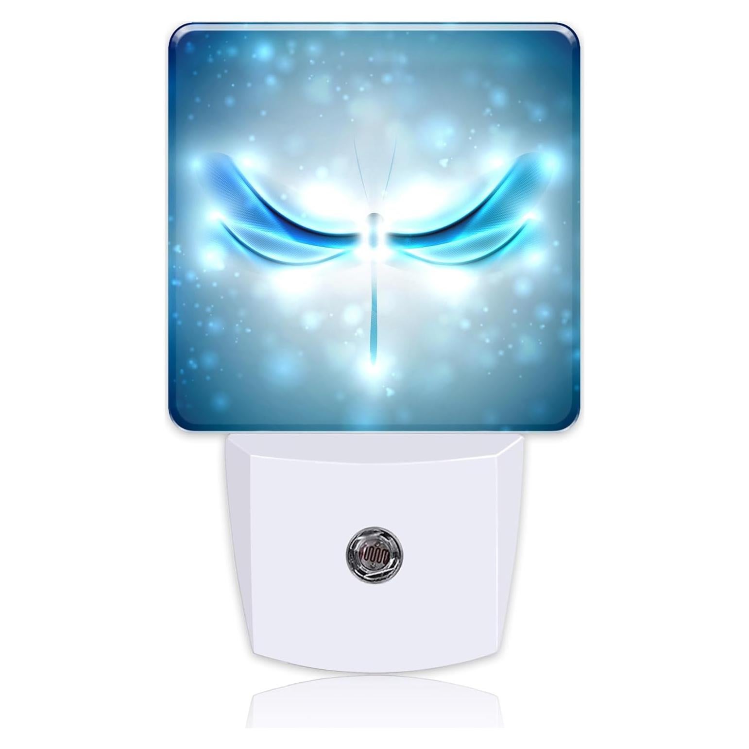 Luz Nocturna LED Uiaoiais Dragón Azul con Sensor Automático