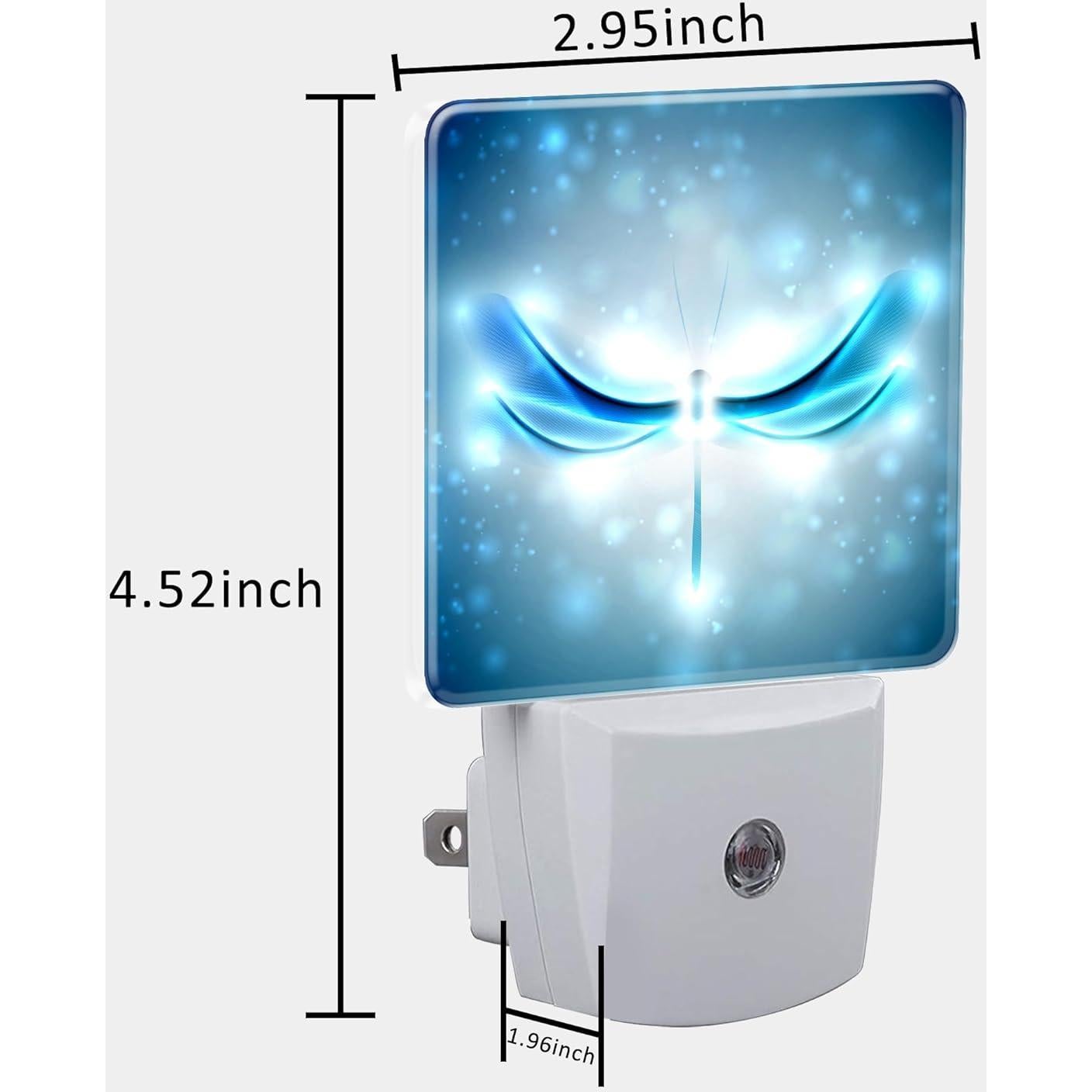 Luz Nocturna LED Uiaoiais Dragón Azul con Sensor Automático