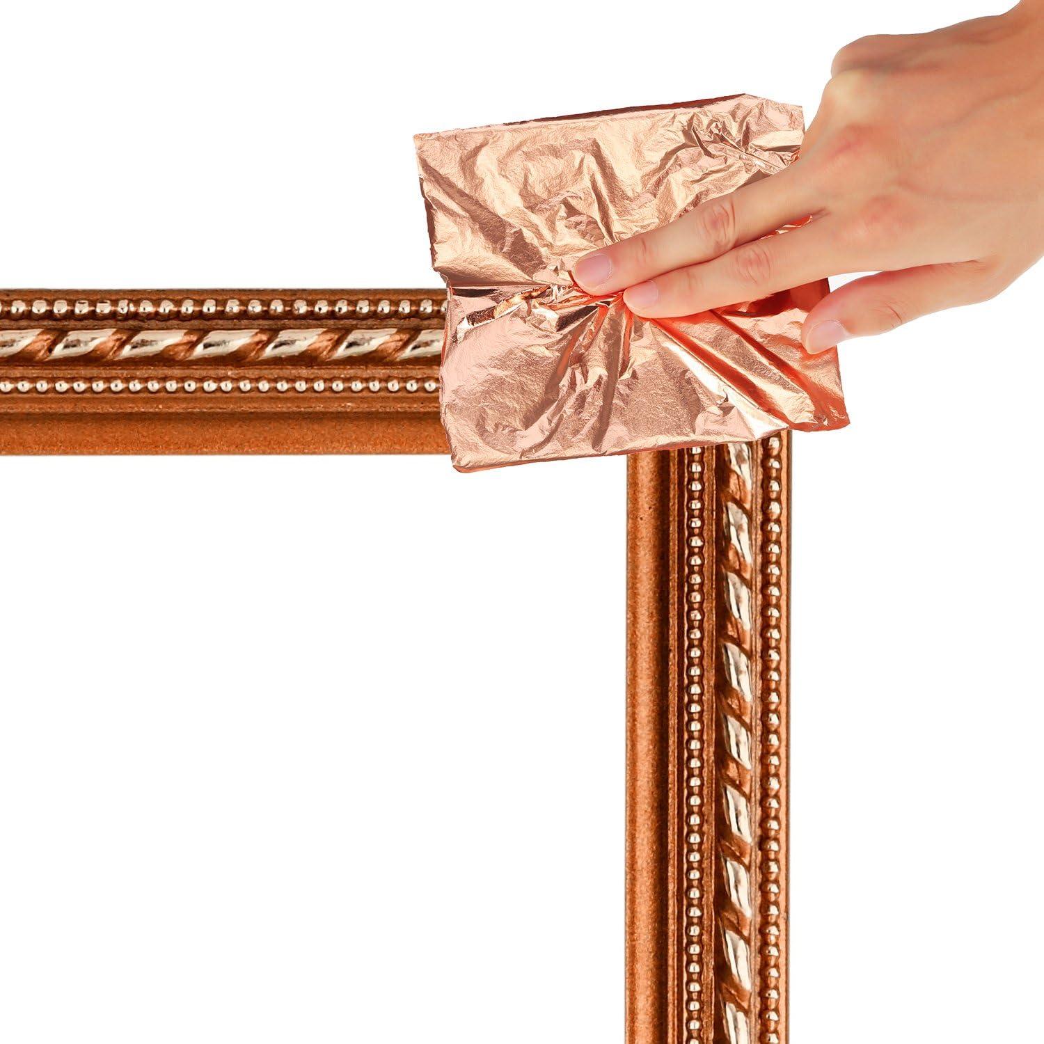 Hojas de Oro Imitación Shappy 100 Piezas 14x14 cm Oro Rosa