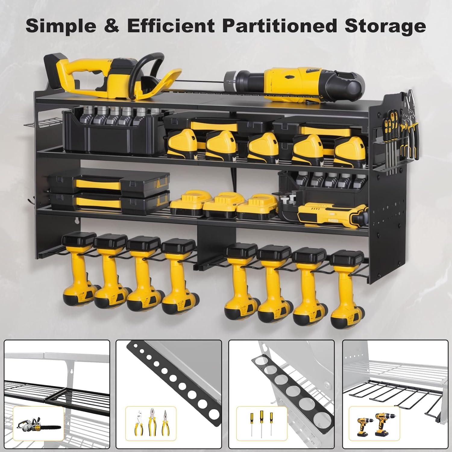 Organizador de Herramientas Oviitech Montaje en Pared 4 Niveles