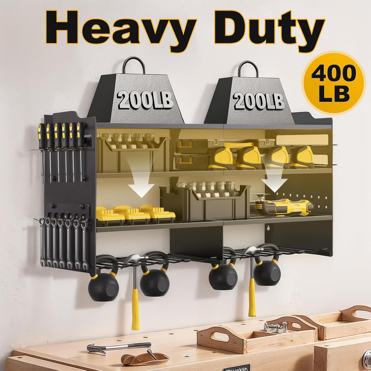 Organizador de Herramientas Oviitech Montaje en Pared 4 Niveles